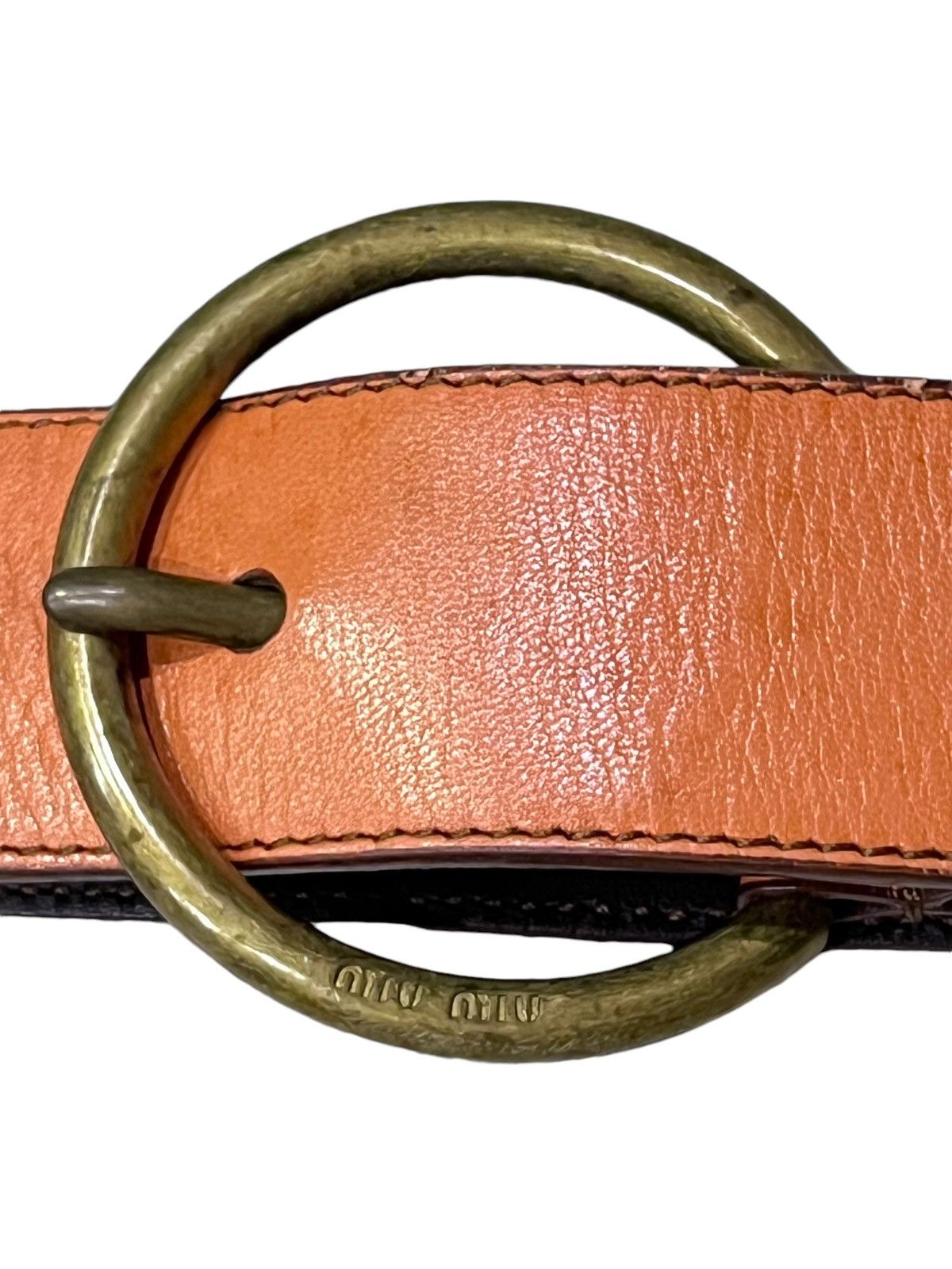 Miu Miu Vintage MIU MIU Leather Belt Made In Italy Size ONE SIZE - 4 Thumbnail