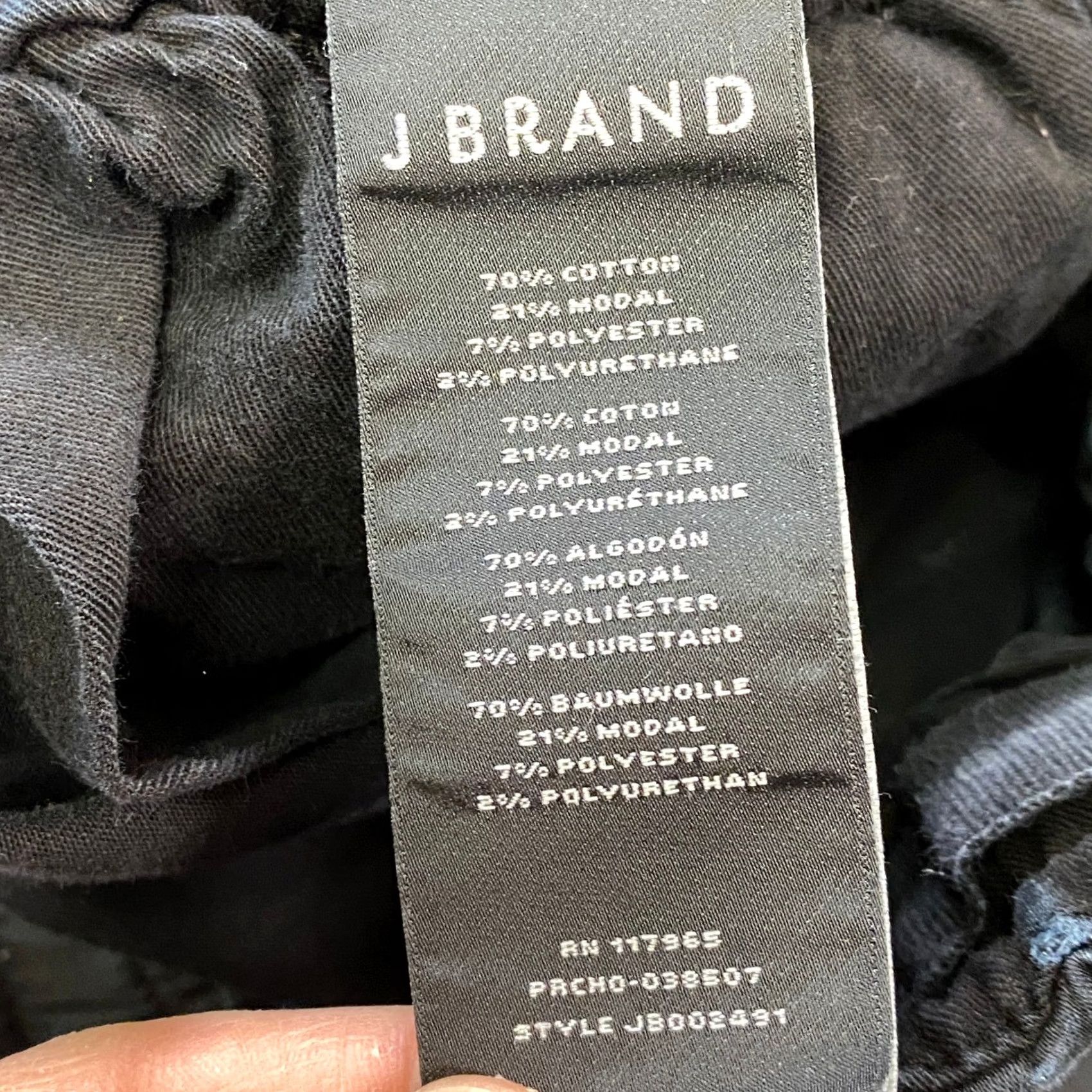 J Brand J Brand Mens Elastic Waist Drawstring Black Jogger Pants Size 32 Size US 32 / EU 48 - 4 Thumbnail