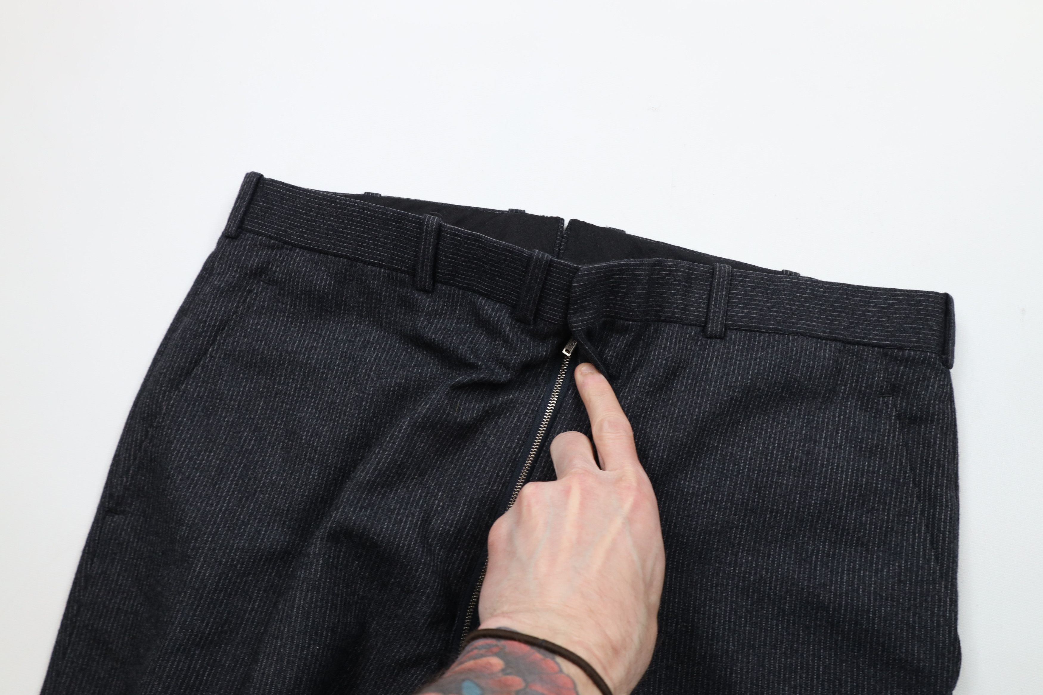 Vintage Vintage 50s 60s Streetwear Pinstriped Bell Bottoms Pants Size US 34 / EU 50 - 6 Thumbnail