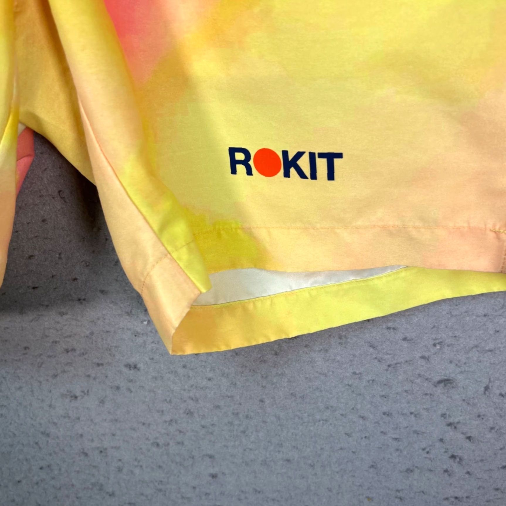 Pinko Rokit Mens Size Small Yellow & Pink Watercolor Shorts Size US 29 - 5 Thumbnail
