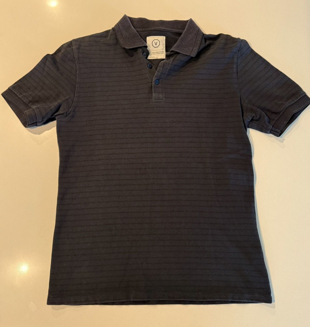 Visvim Visvim Blue Black striped Polo Size US S / EU 44-46 / 1 - 3 Thumbnail