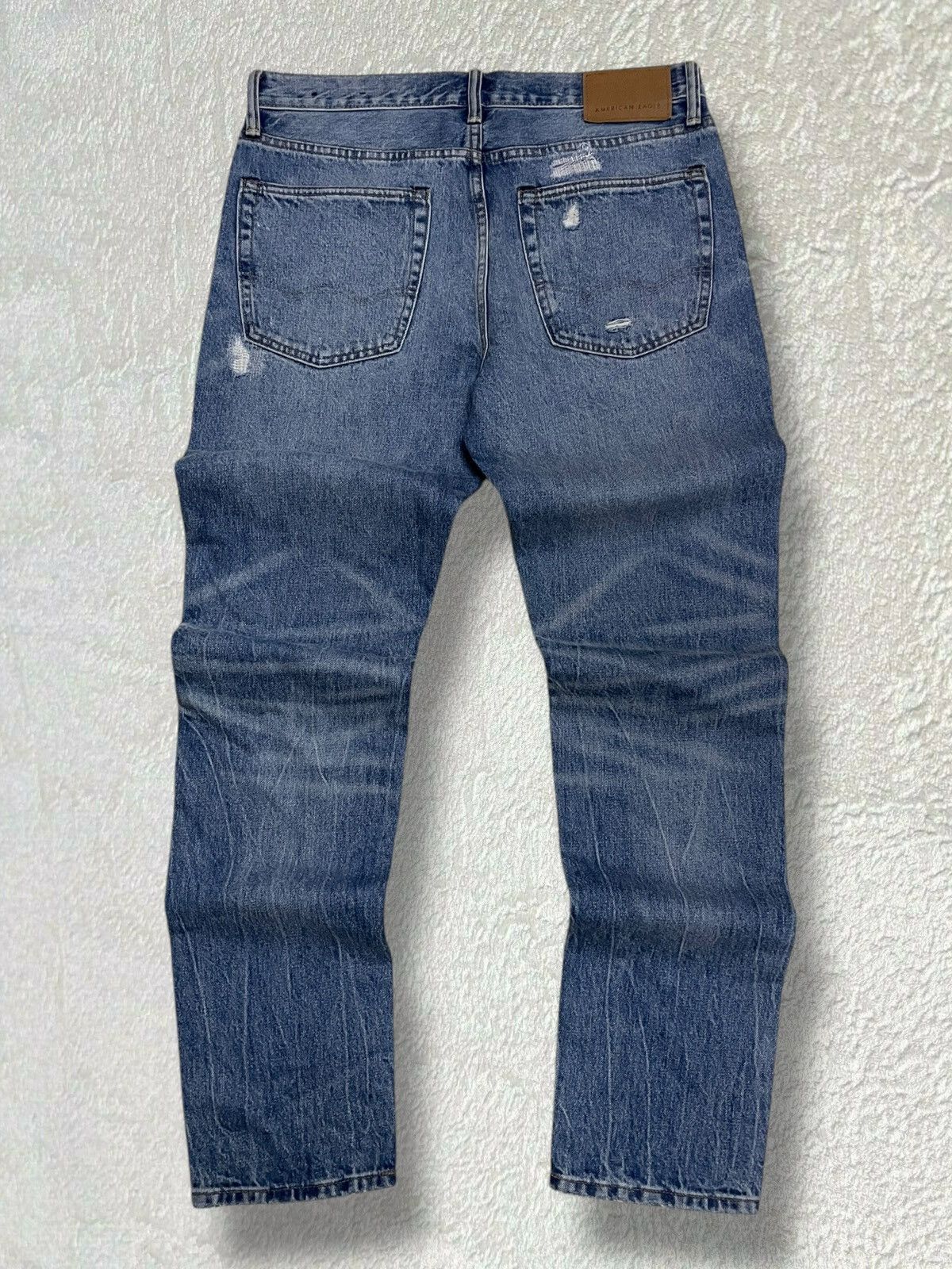 American Eagle Outfitters × Keith Haring × Vintage Designer American Eagle X Keith Hearing Patchwork Boro Denim Size US 32 / EU 48 - 8 Thumbnail