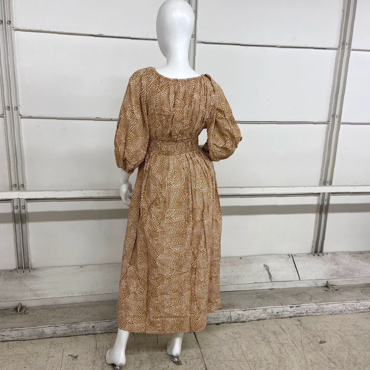 MADEWELL V-Neck Balloon-Sleeve Maxi Dress Women's Size 0 Multicolor Long  Maxi Dress Womens Size