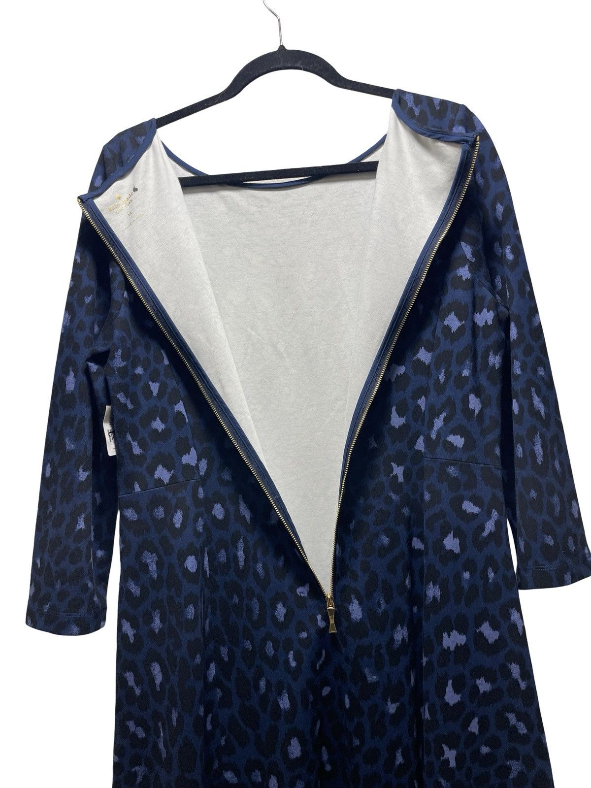 Kate Spade NWT Kate Spade Leopard Ponte Dress Blue/Black Size 14 Size XL / US 12-14 / IT 48-50 - 9 Thumbnail