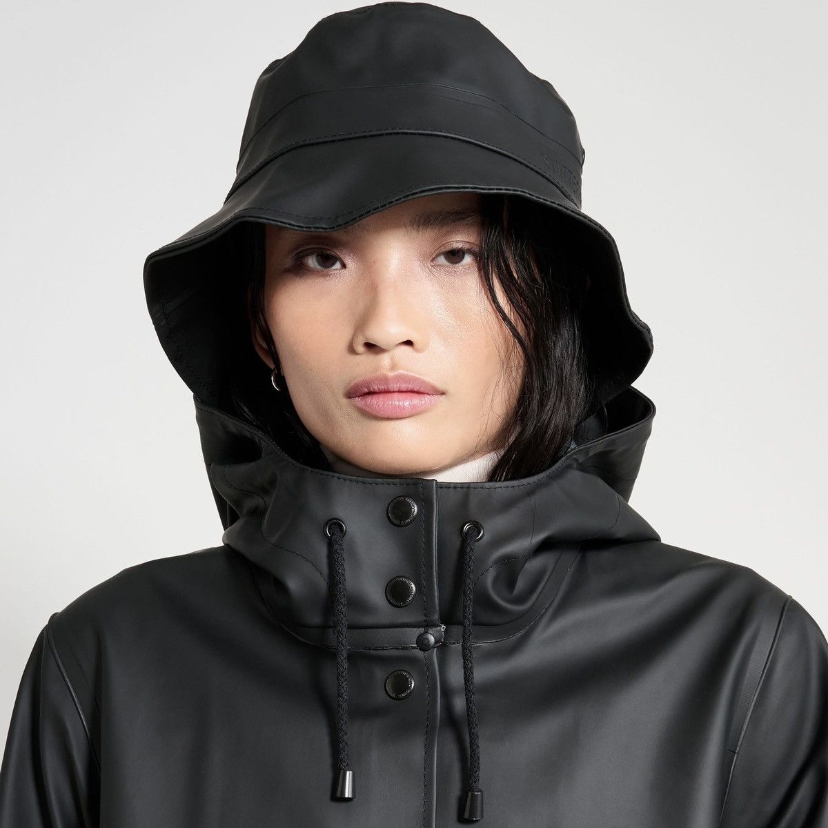 Stutterheim Stutterheim Beckholmen Bucket Hat Rain Waterproof Cap Black Size ONE SIZE - 2 Thumbnail
