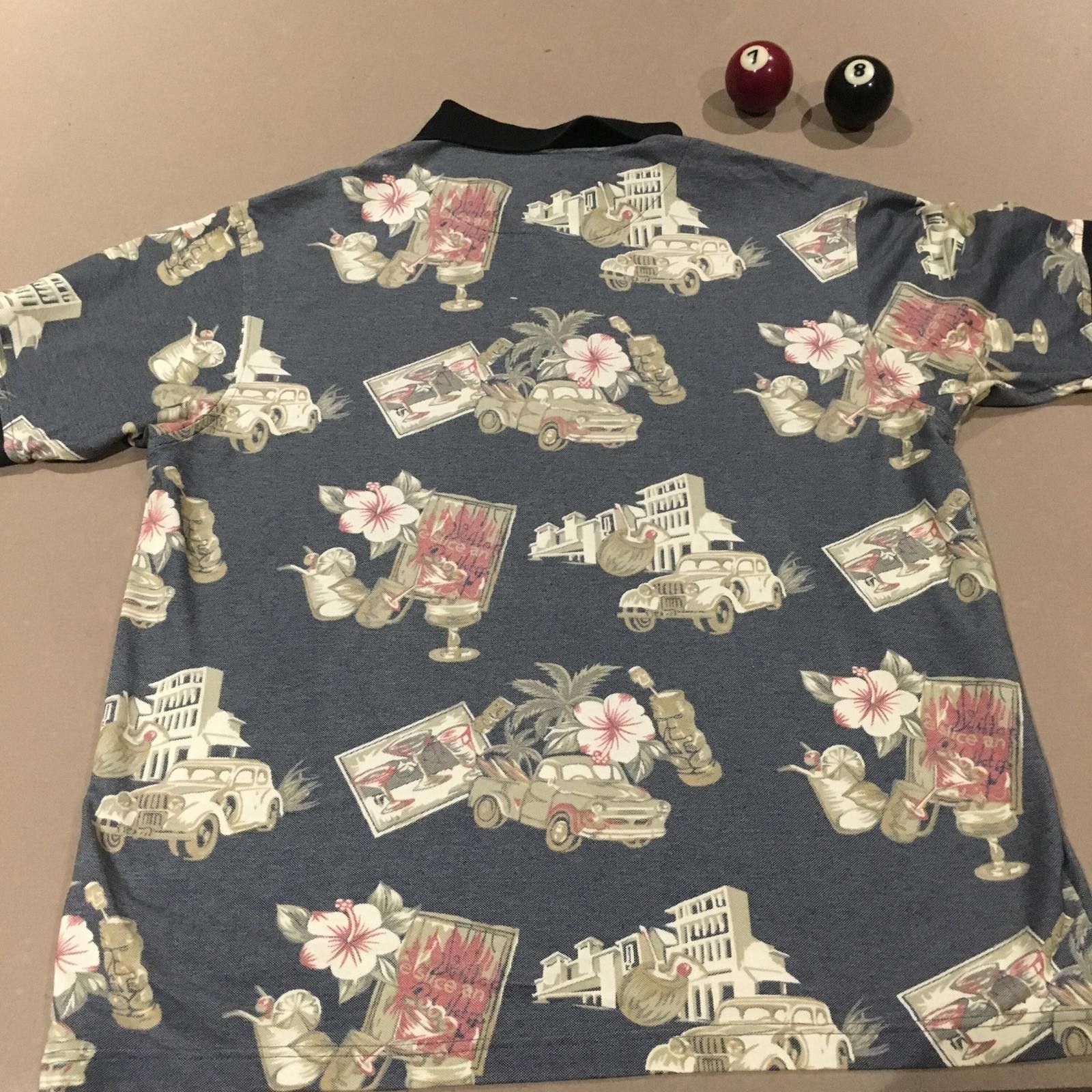 Other Men's Short Sleeve Polo Shirt with Tropical Print Size US M / EU 48-50 / 2 - 2 Thumbnail