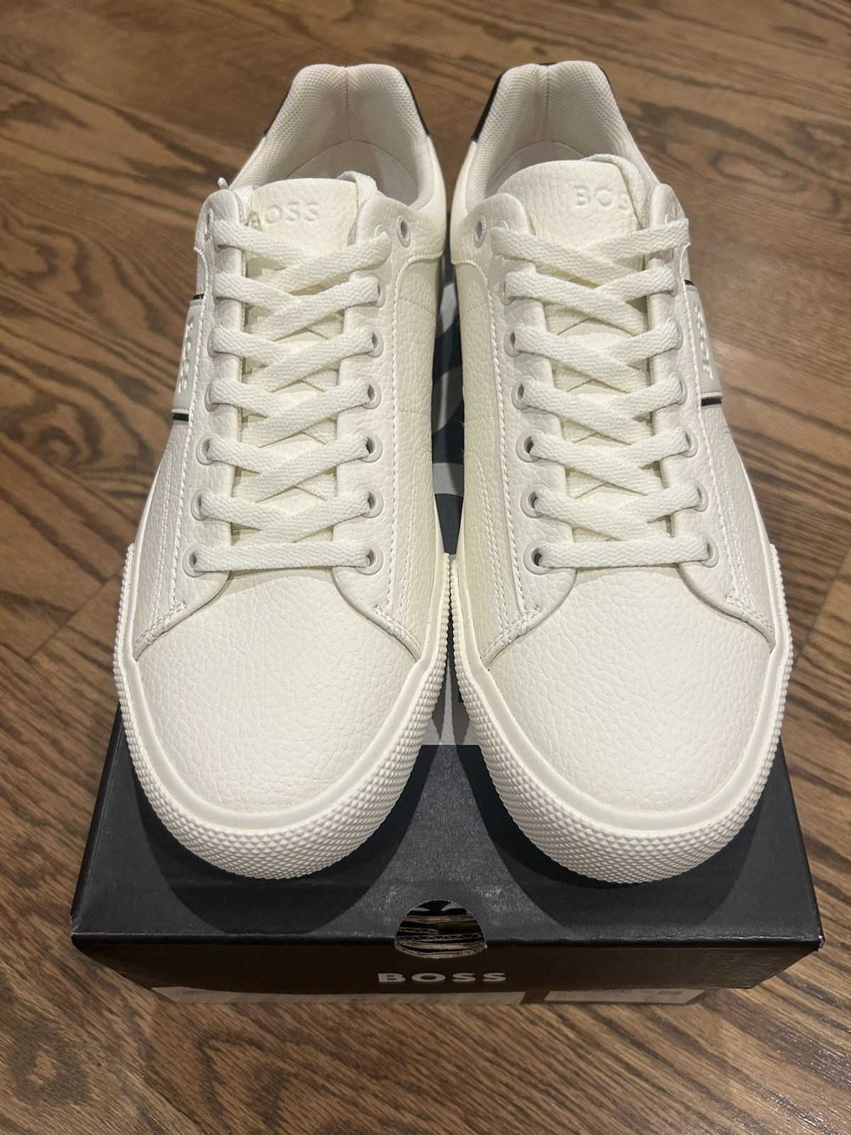 Hugo Boss BOSS - Leather Low Top Sneakers Size 9 Size US 9 / EU 42 - 3 Thumbnail