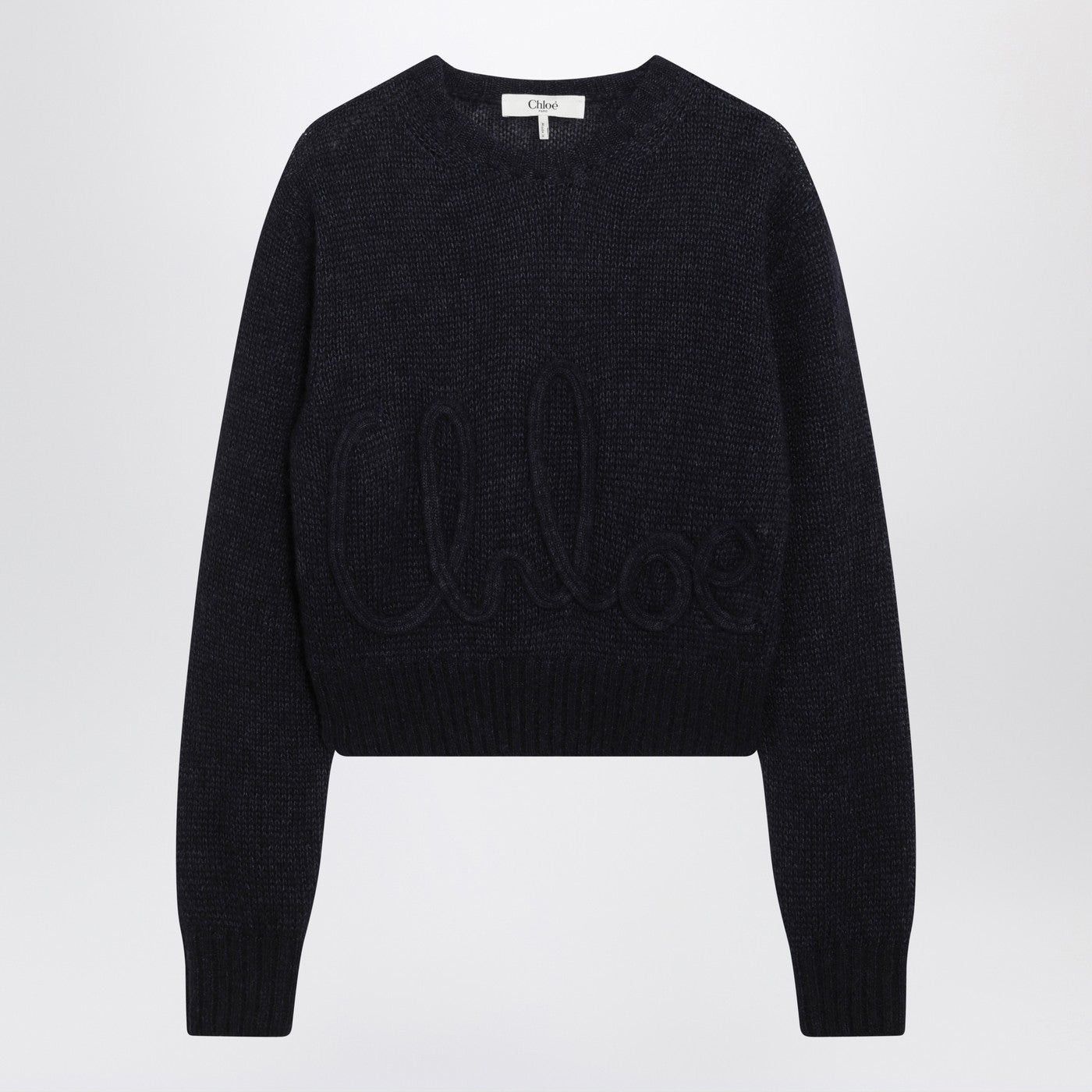 Chloe Chloe Navy Blue Alpaca-Blend Sweater Size M / US 6-8 / IT 42-44 - 1 Thumbnail