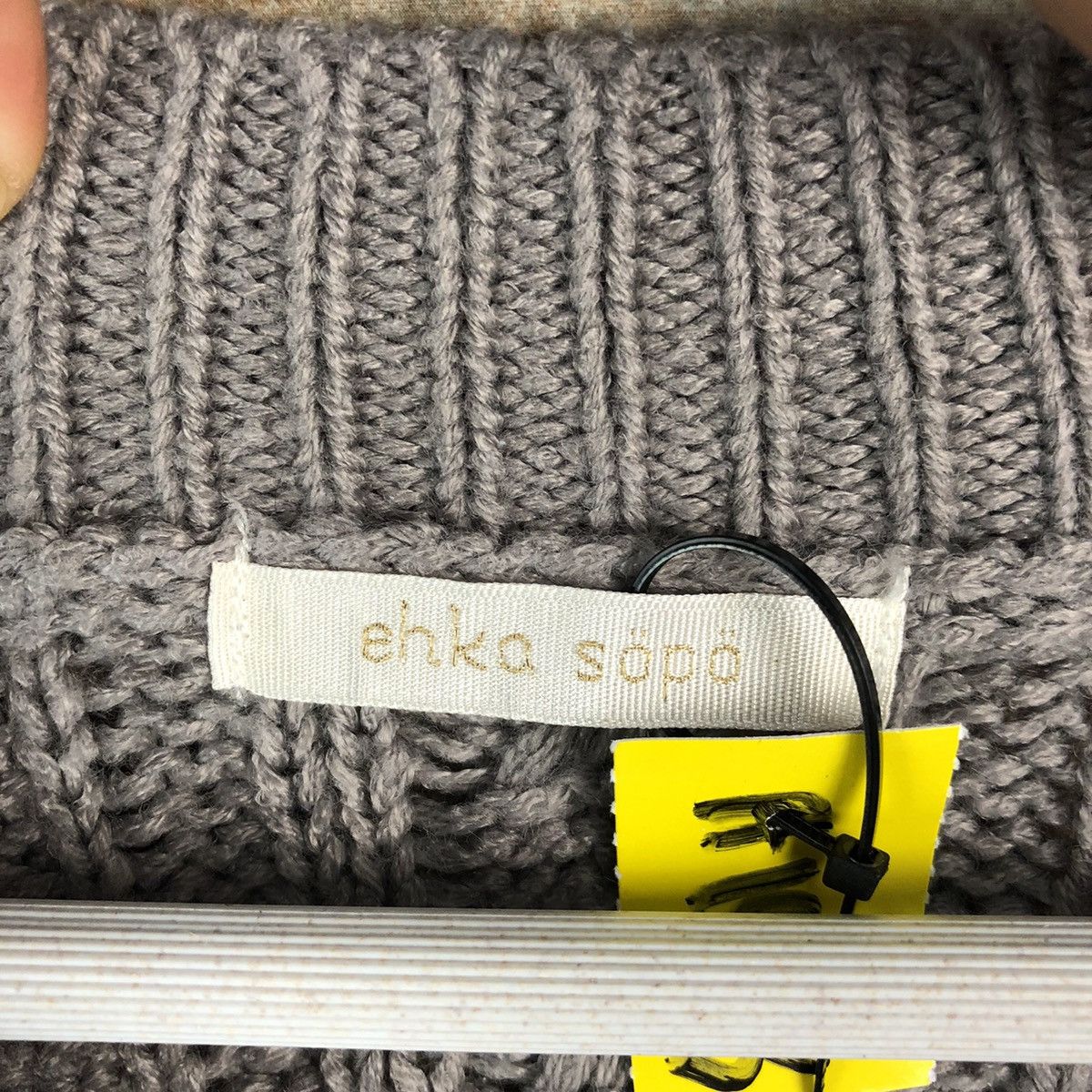 Aran Isles Knitwear × Japanese Brand Ehka Shop Grey Cardigan Knitwear #A1951 Size M / US 6-8 / IT 42-44 - 9 Thumbnail