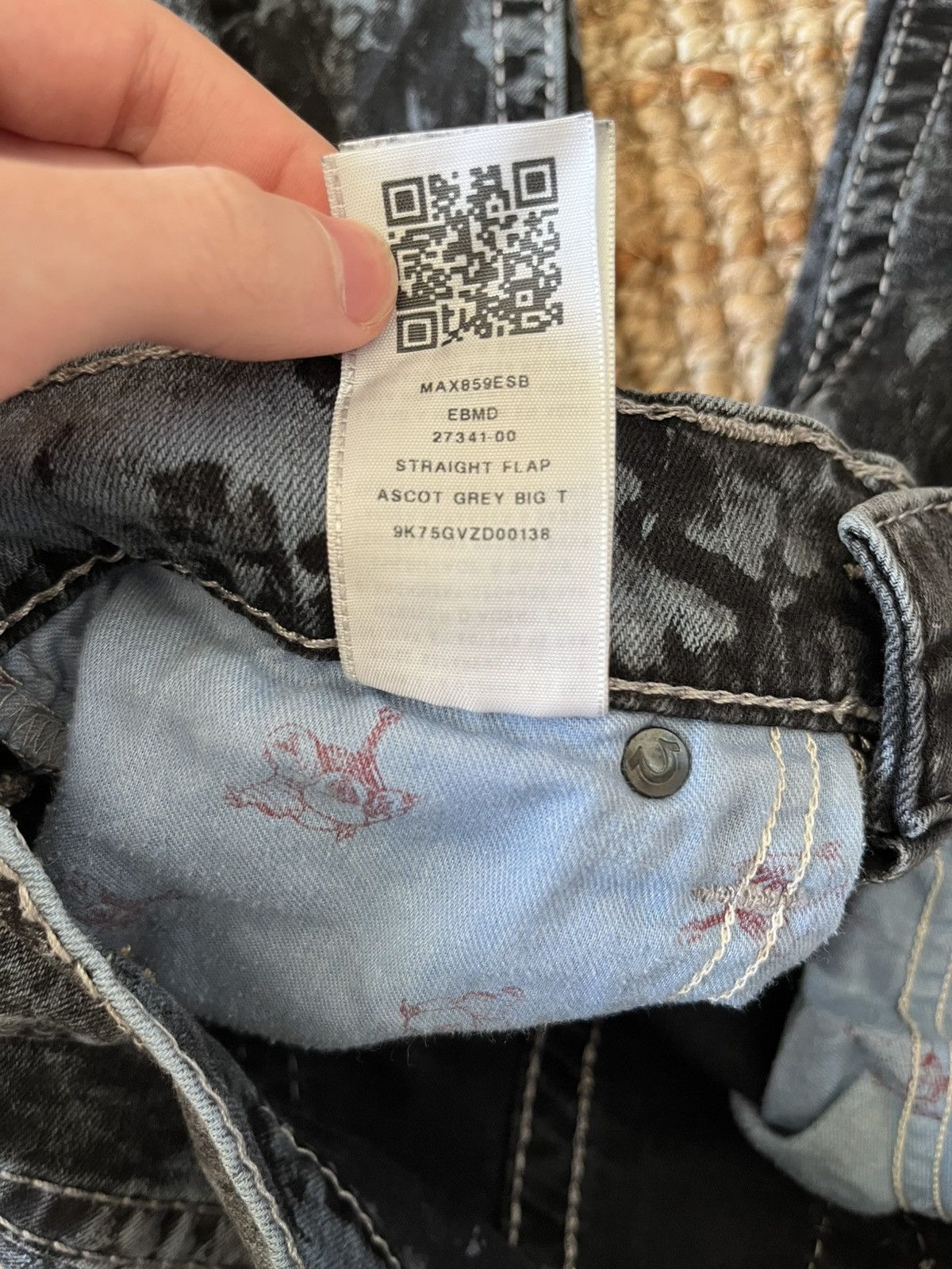 True Religion True Religion Big T Acid Wash Jeans “Ascot Grey” Size US 28 / EU 44 - 8 Thumbnail