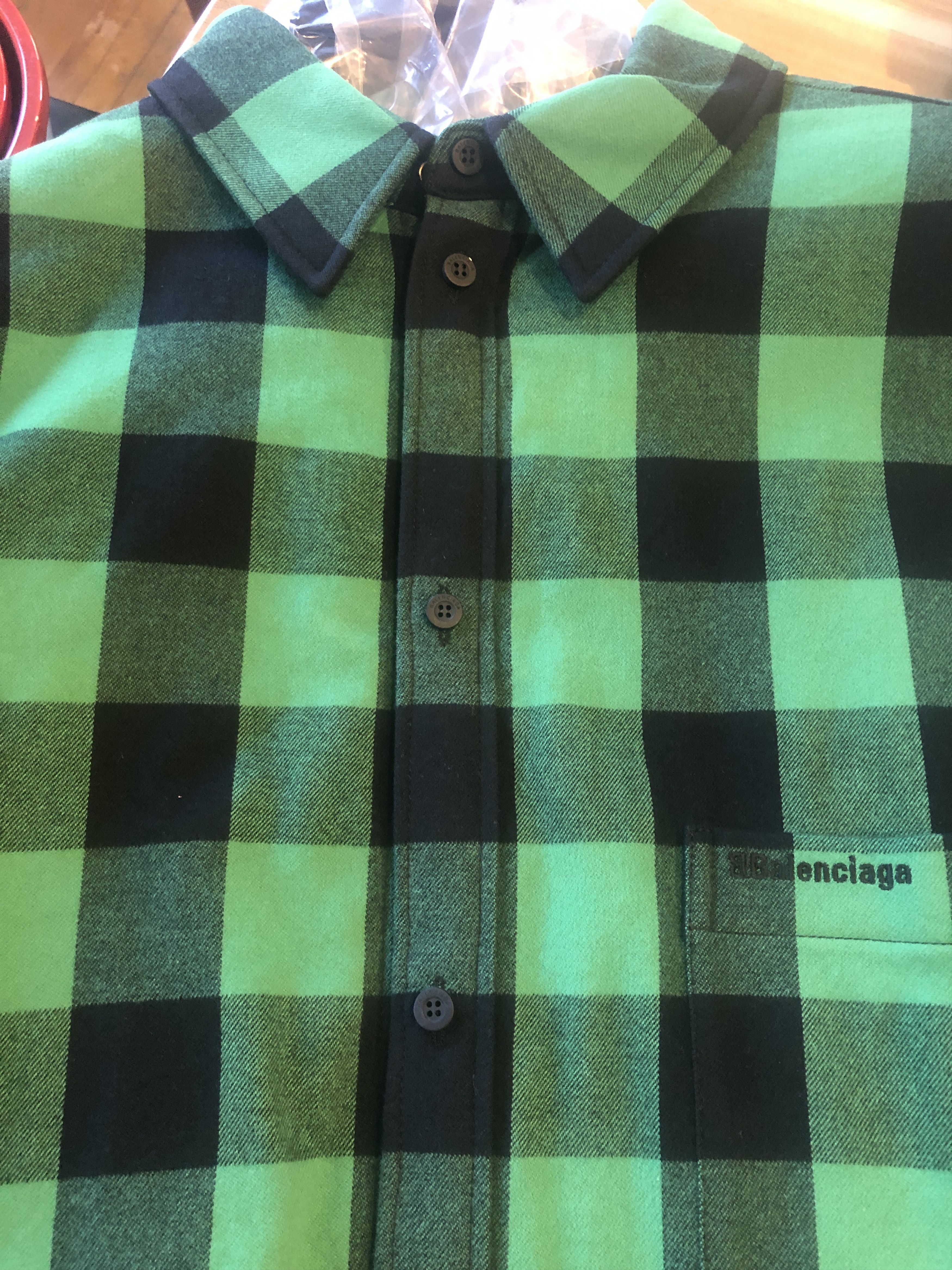 Balenciaga NEW NWT Balenciaga Buffalo Check Shirt Jacket OVERSIZED Size US L / EU 52-54 / 3 - 7 Thumbnail