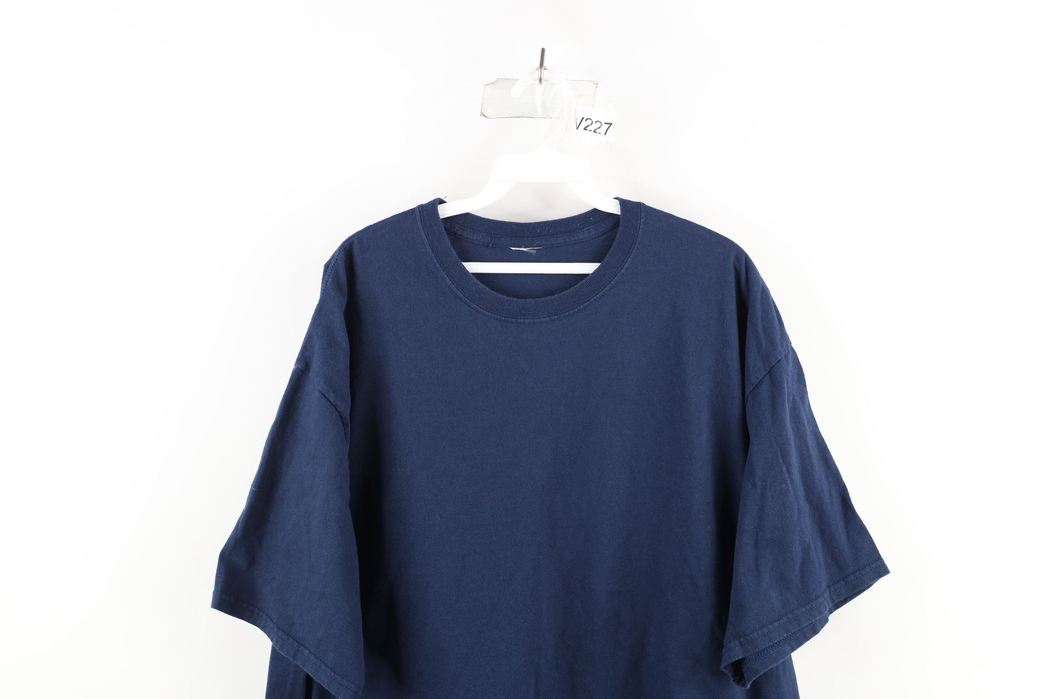Vintage Vintage 90s Streetwear Short Sleeve T-Shirt Blue Cotton Size US XXL / EU 58 / 5 - 2 Thumbnail