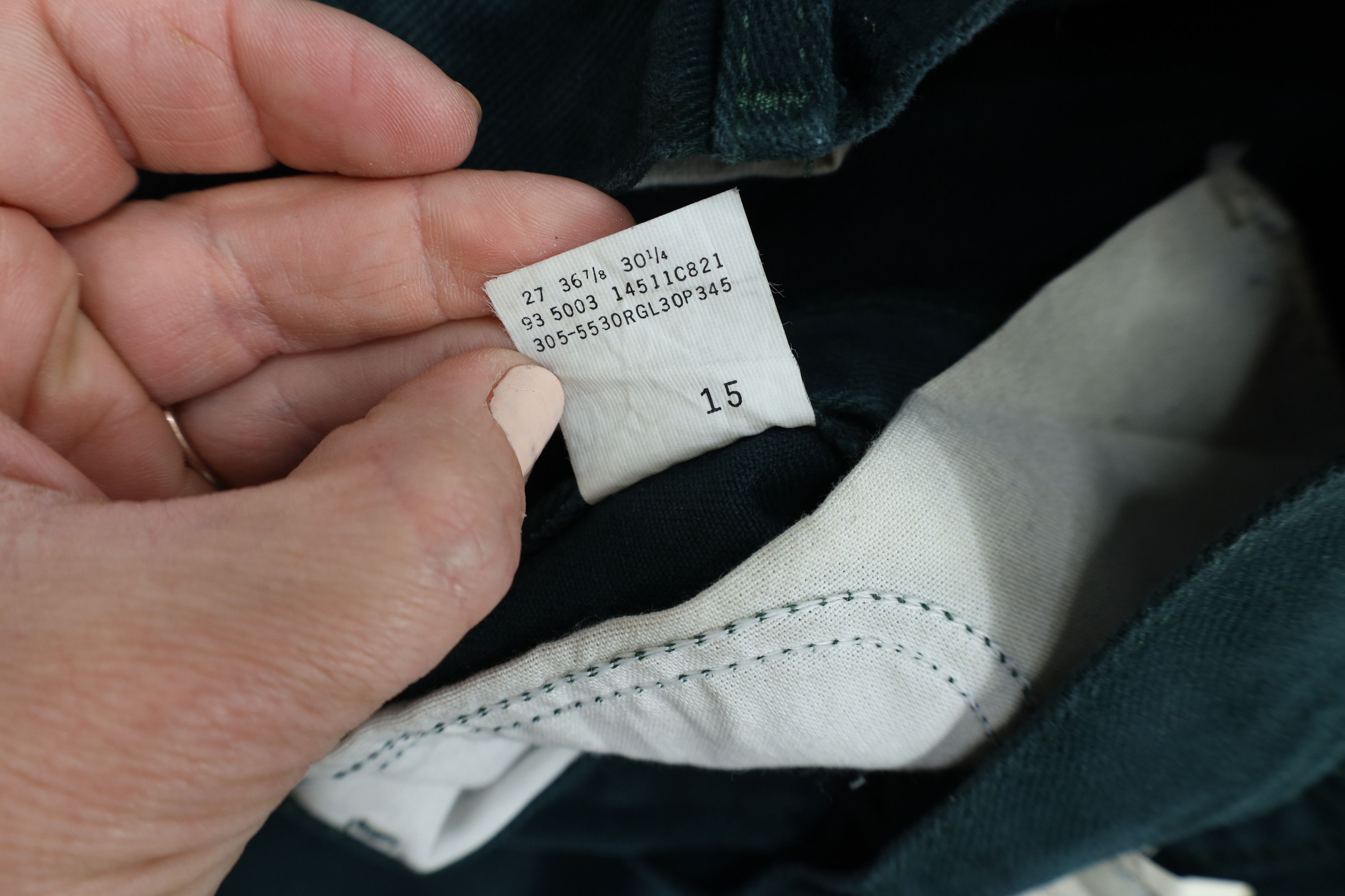 Lee × Vintage Deadstock Vintage 90s Lee Tapered Leg Denim Jeans Green USA Size 30" / US 8 / IT 44 - 10 Thumbnail