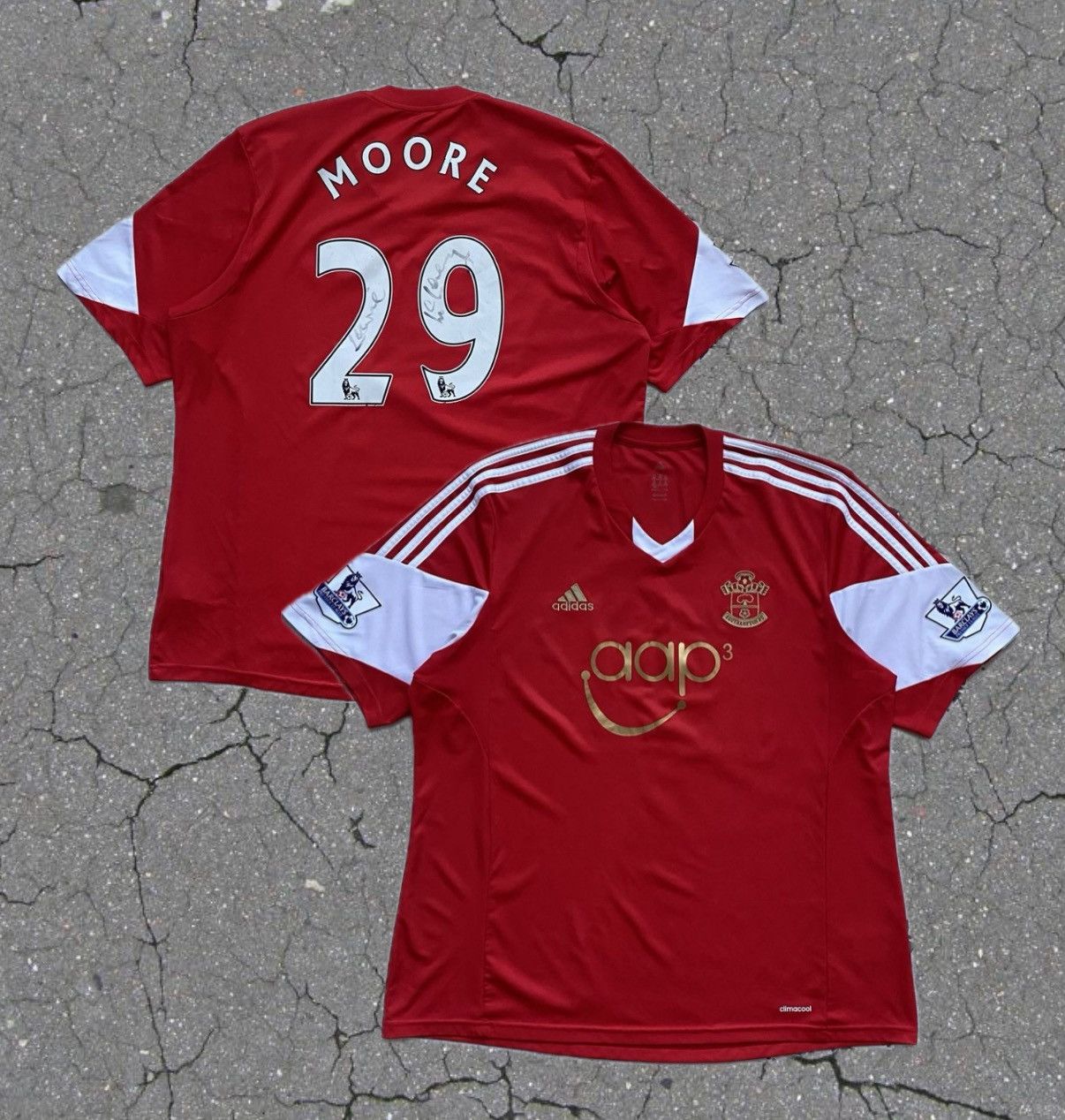 Adidas ⚽️ Vintage Adidas Southampton FC soccer jersey #29 Moore Size US XXL / EU 58 / 5 - 1 Thumbnail