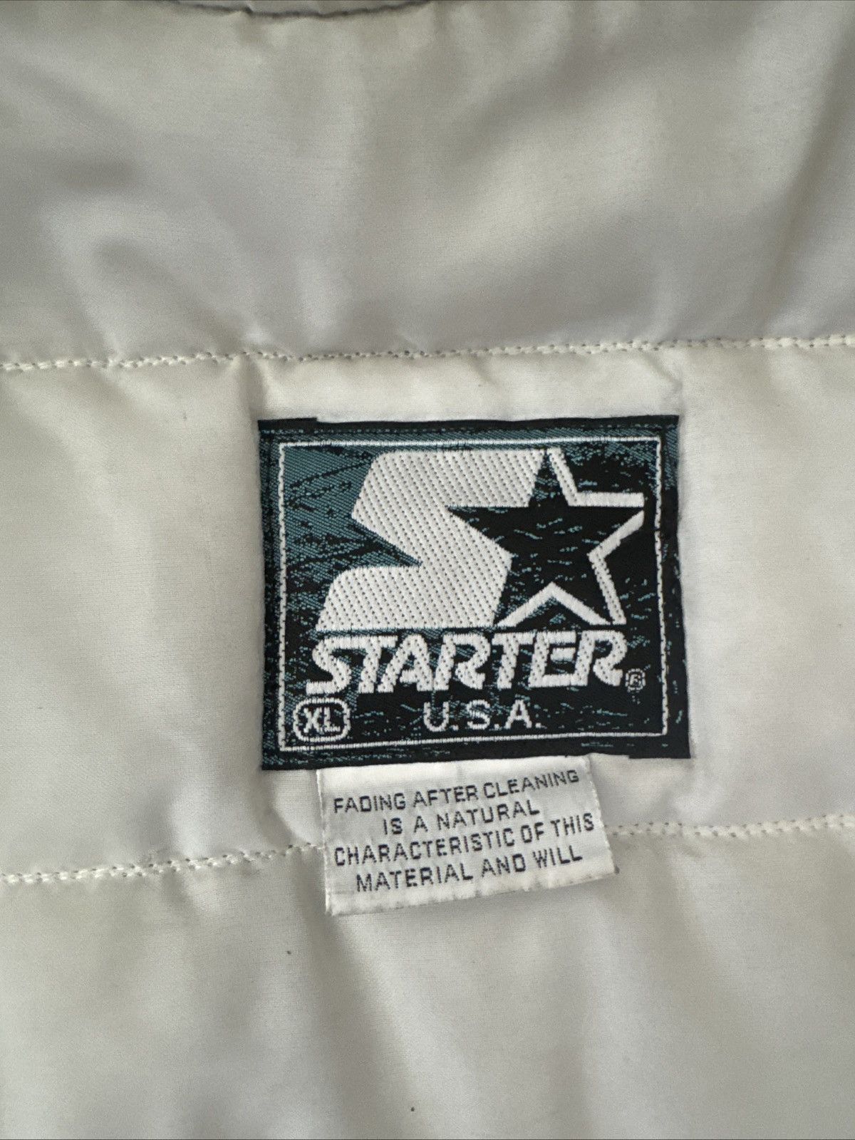 Starter × Vintage Vintage 90s starter nc Charlotte Hornets bomber jacket Size US XL / EU 56 / 4 - 4 Thumbnail