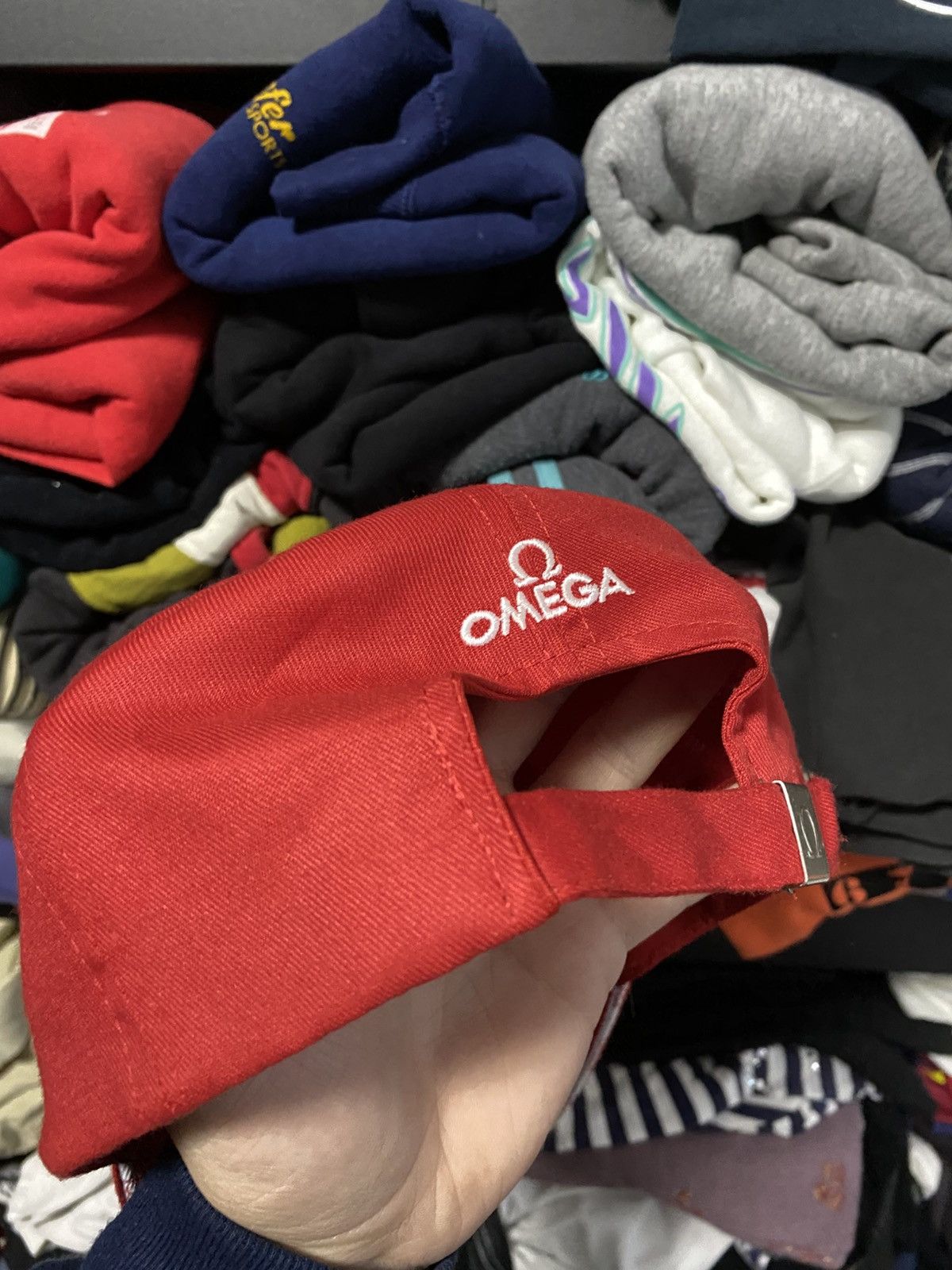 Omega × Vintage Vintage 90s OMEGA Logo Cap Hat Rolex Cartier Omega Size ONE SIZE - 3 Thumbnail