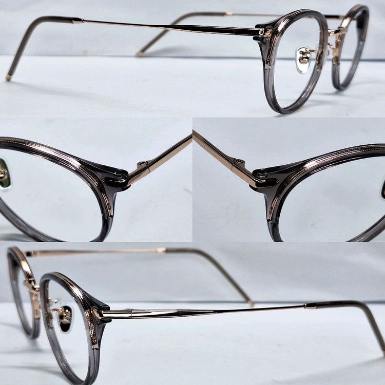 JINS JINS Classic Combi URF-19A-034 Boston Rose Gold & Grey Size ONE SIZE - 4 Thumbnail