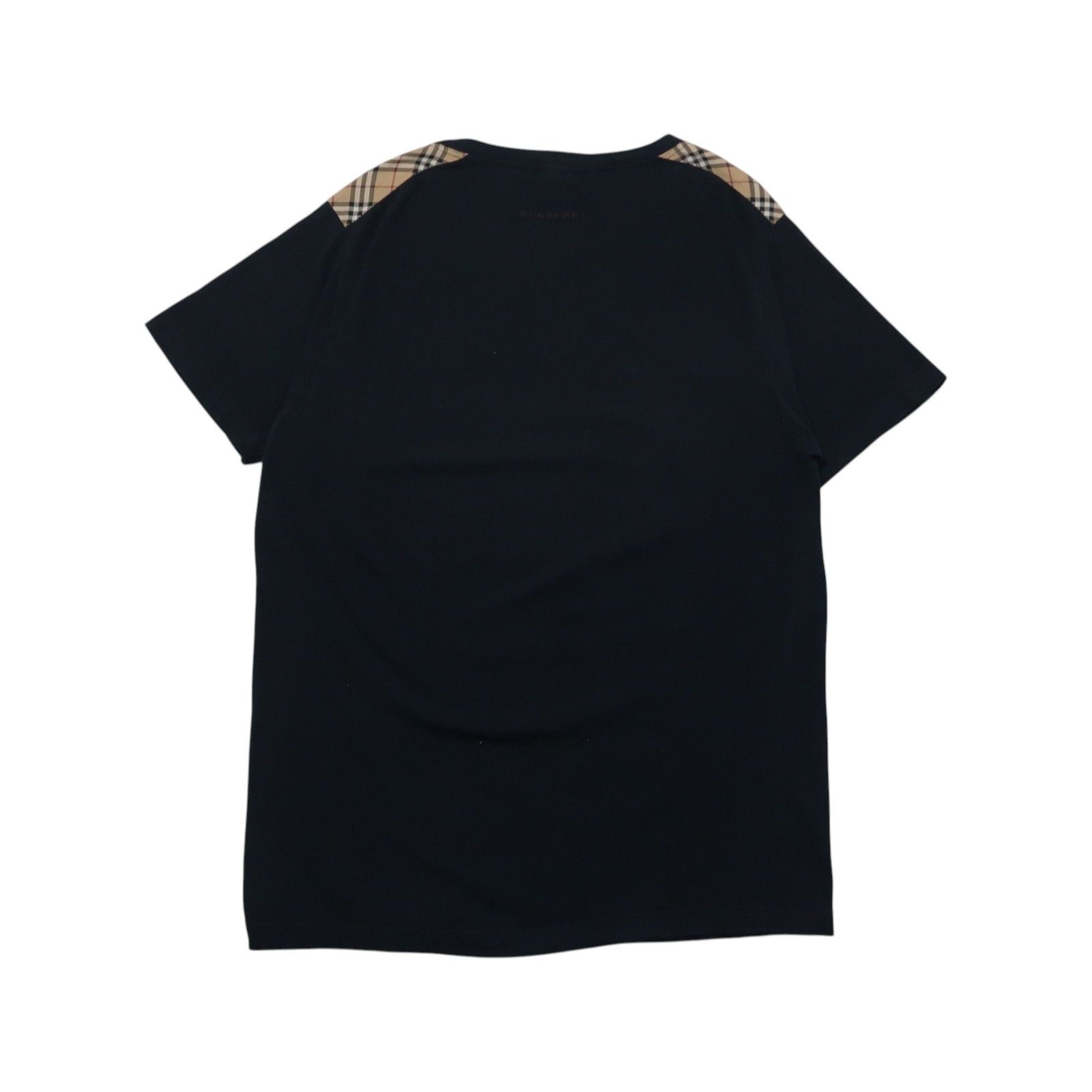 Burberry Vintage 90s Burberry Nova Check Shoulder Distressed Tee Size US L / EU 52-54 / 3 - 2 Thumbnail