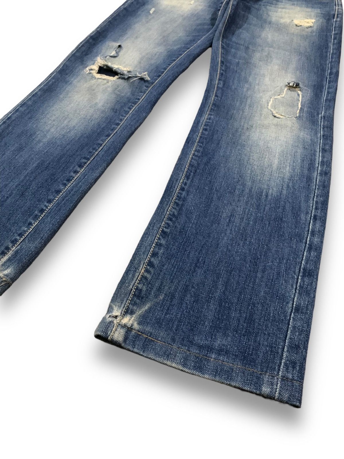 Other Y2K Briglia 1949 Slim Fit Patched Distressed Grunge Jeans Size US 30 / EU 46 - 9 Thumbnail