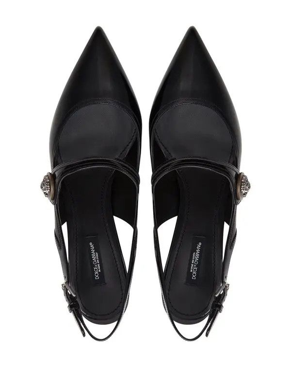 Dolce & Gabbana o1y0925 Spool Heel Pumps in Black Size US 6 / IT 36 - 4 Thumbnail