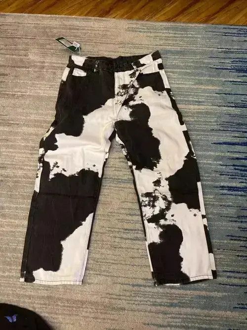 Other VIBE Cow Design Black White Denim Jeans Size US 33 - 8 Thumbnail