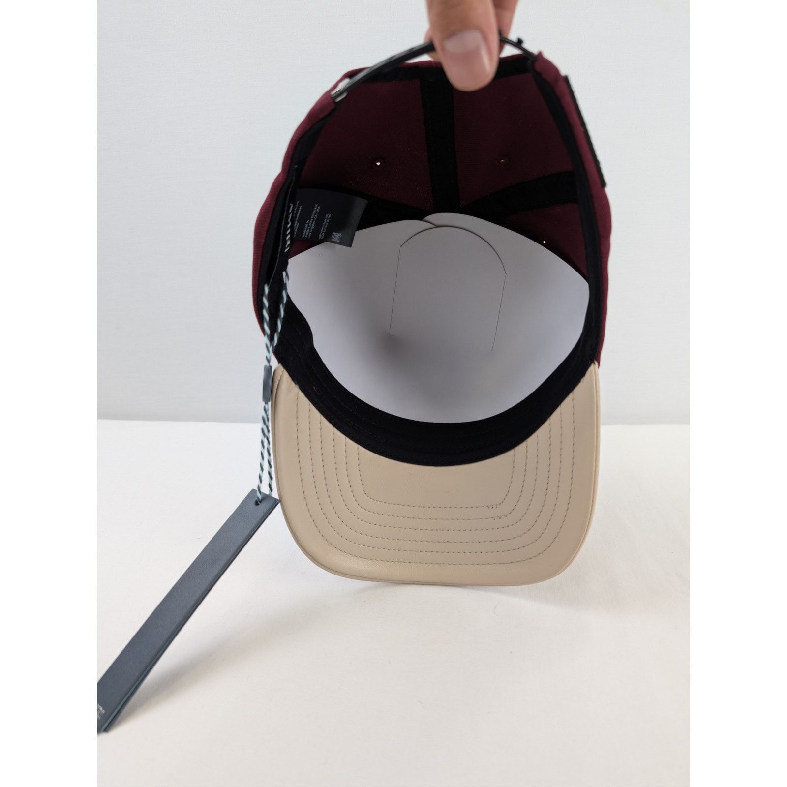 Amiri o1rshd1 Q:2 / Size: OS / Two Tone Trucker Cap / Hat Wine Size ONE SIZE - 9 Thumbnail