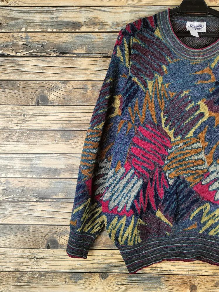 Missoni DL Missoni Sport Mix Colors Knitwear Sweatshirts #46-432 Size US L / EU 52-54 / 3 - 3 Thumbnail