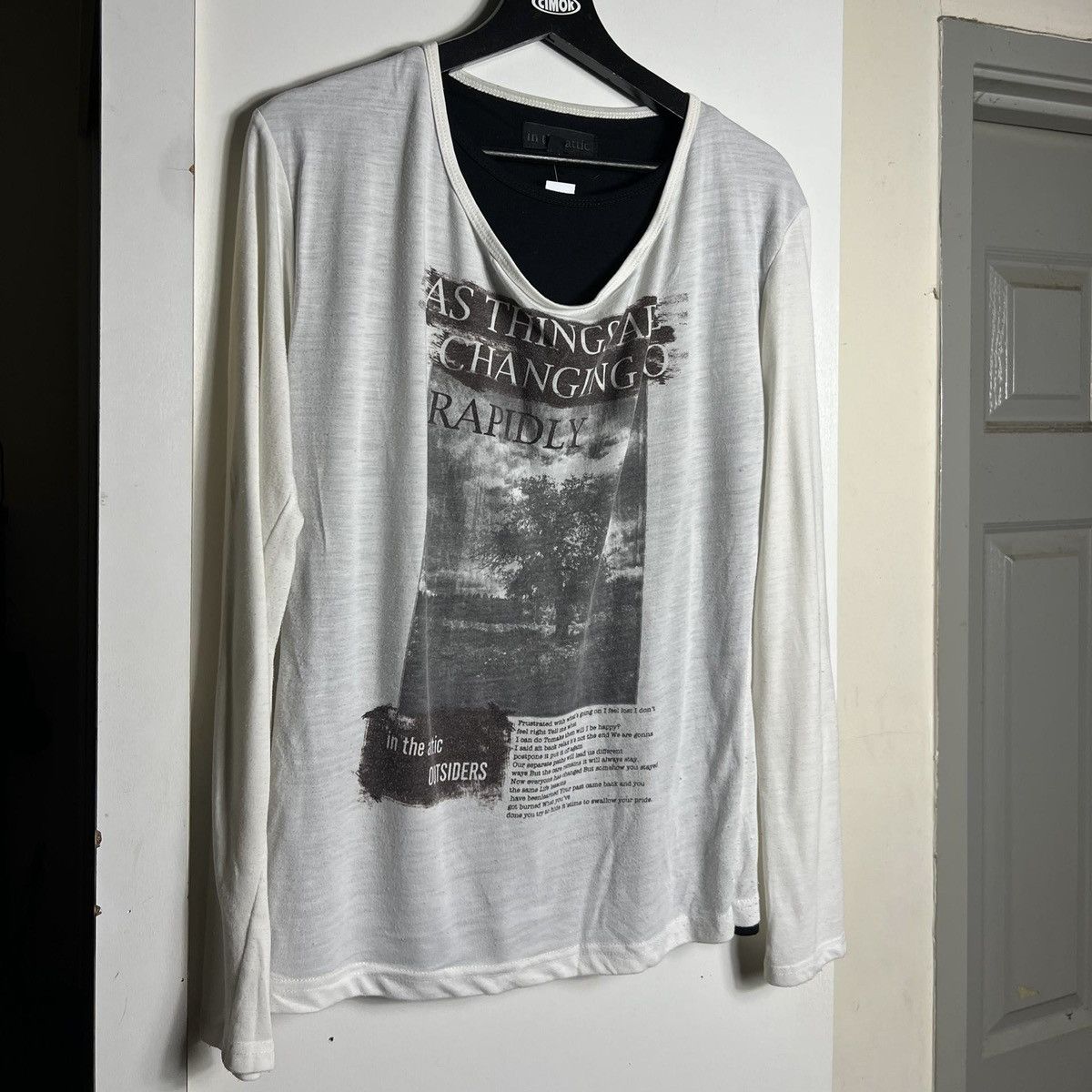 In The Attic Y2K In The Attic Outsiders Punk Graphic LongSleeve T-shirt Size US M / EU 48-50 / 2 - 3 Thumbnail