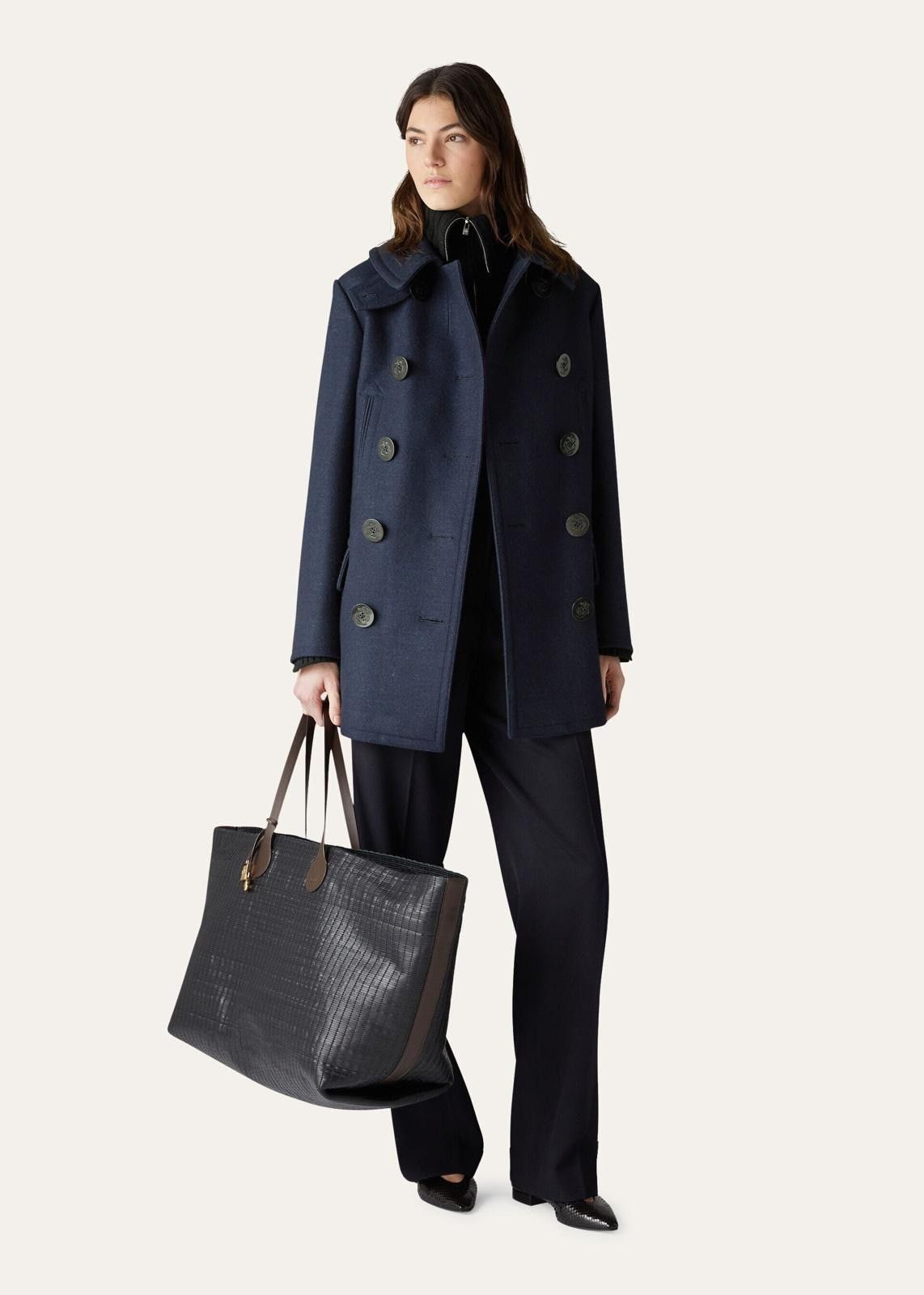 Loro Piana o1srvl11e0924 Condor Double-breast Wool Jacket in Navy Blue Size M / US 6-8 / IT 42-44 - 3 Thumbnail