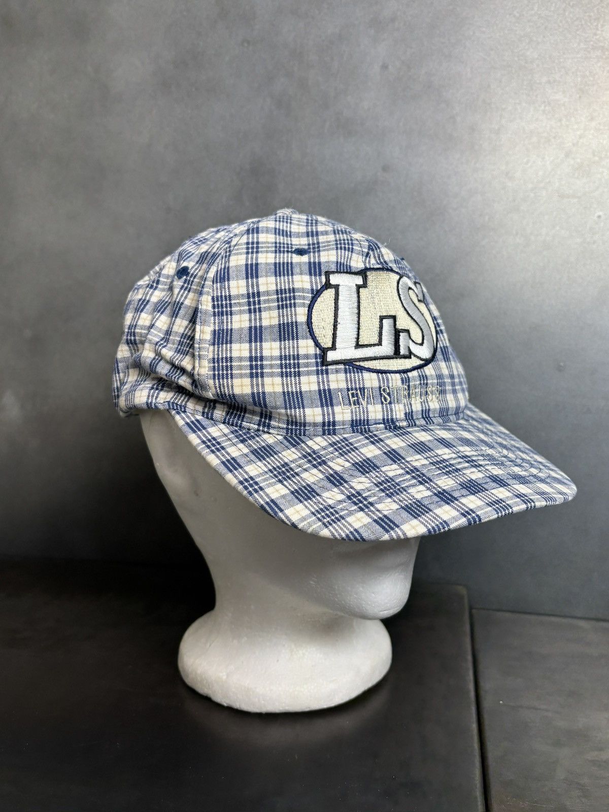 Levi's 1990s Levi's Cap 90s Vintage Plaid Baseball Hat Snapback Size ONE SIZE - 3 Thumbnail