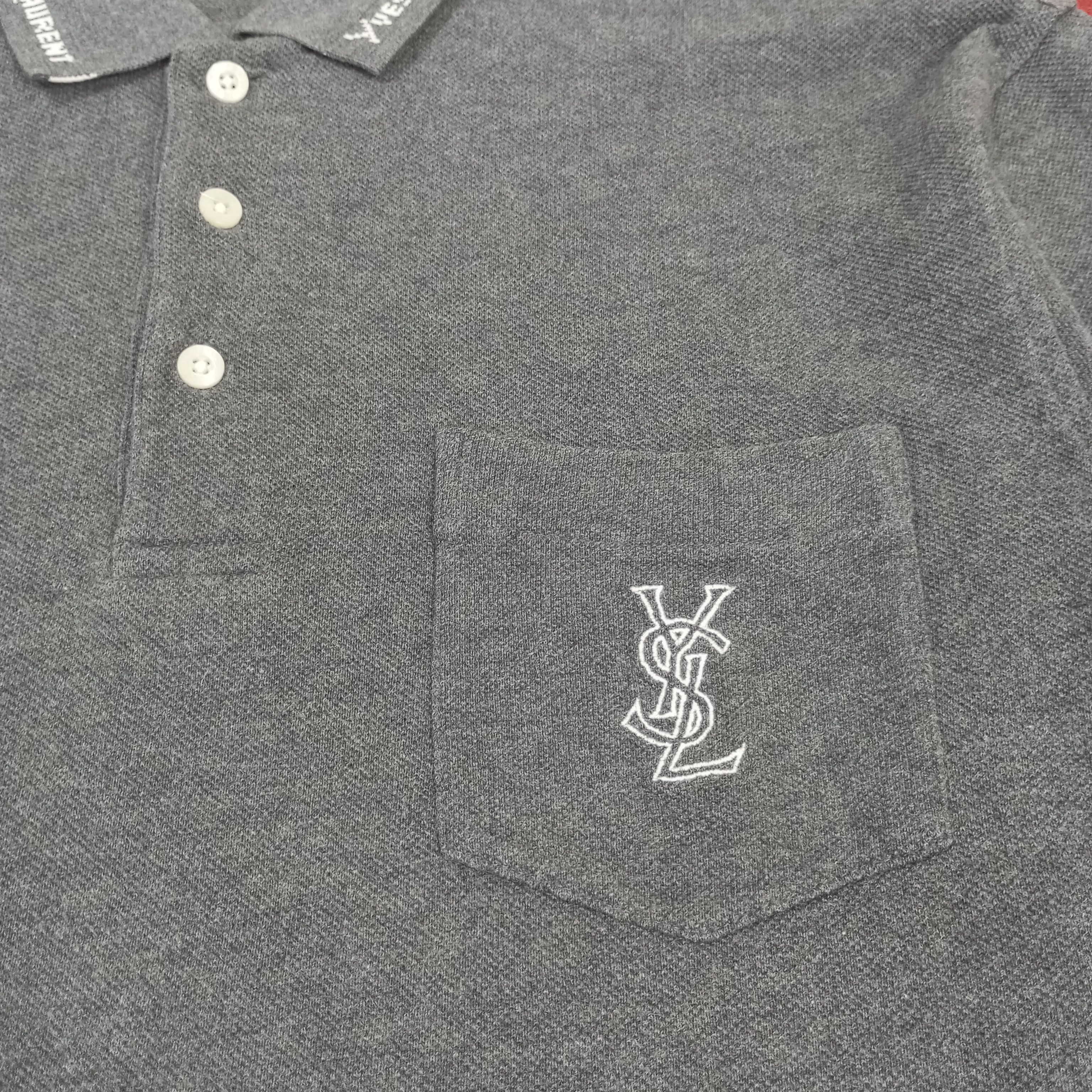 Yves Saint Laurent Yves Saint Laurent Fashion Style YSL Logo Design Polos Size US L / EU 52-54 / 3 - 7 Thumbnail
