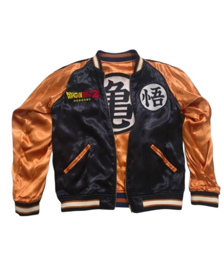 Anime Dragon Ball Goku Super Saiyan Sukajan Reversible Jacket Size US L / EU 52-54 / 3 - 4 Thumbnail