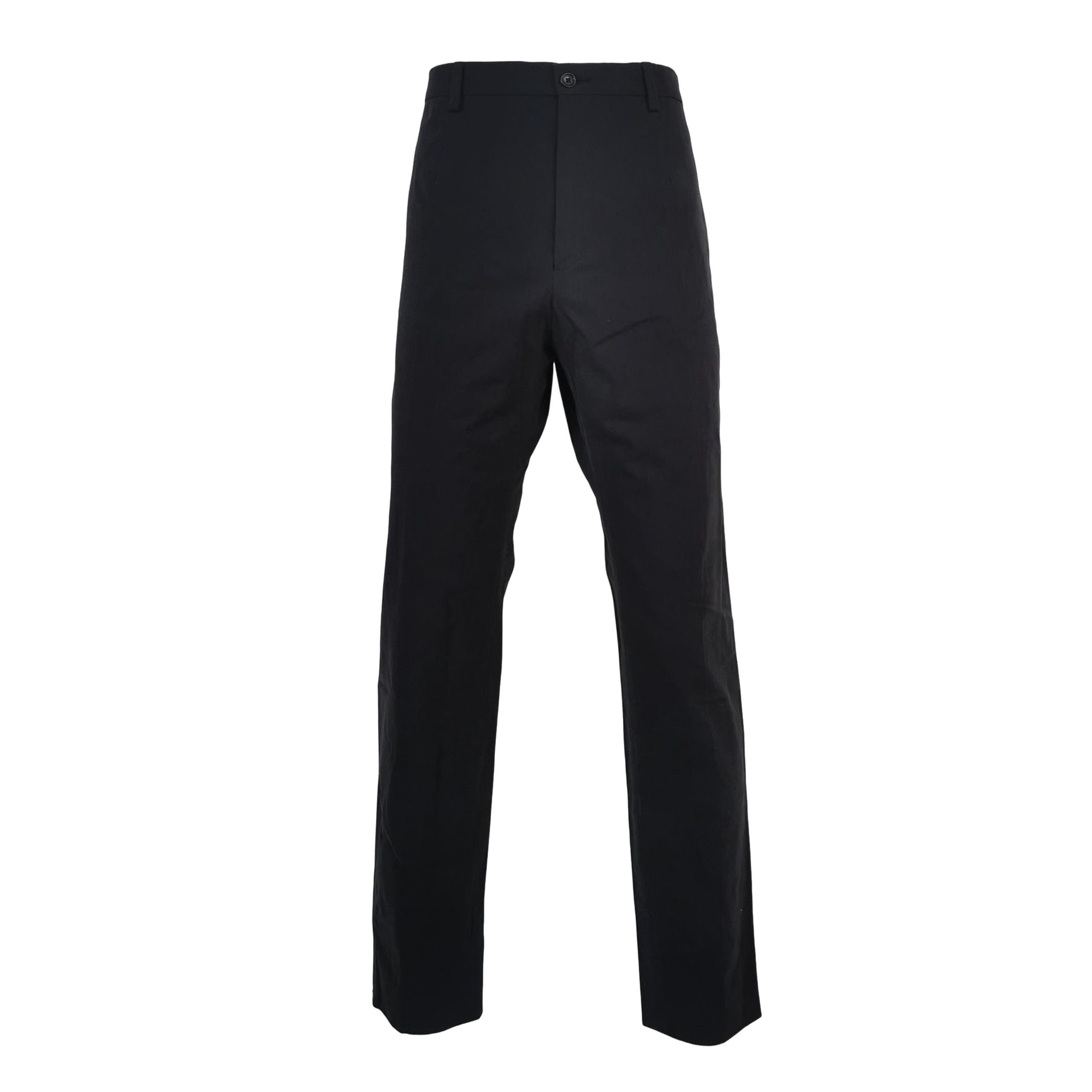 Dolce & Gabbana Dolce & Gabbana Black Cotton Trousers 54 Size US 38 / EU 54 - 1 Thumbnail
