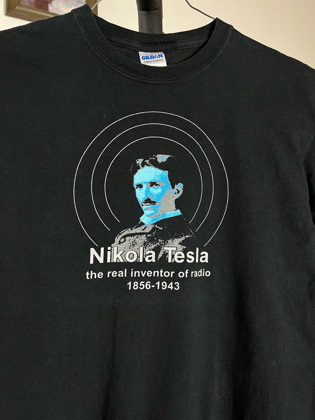 Vintage Vintage Essential Nikola Tesla Science Graphic Tee Size US M / EU 48-50 / 2 - 2 Thumbnail