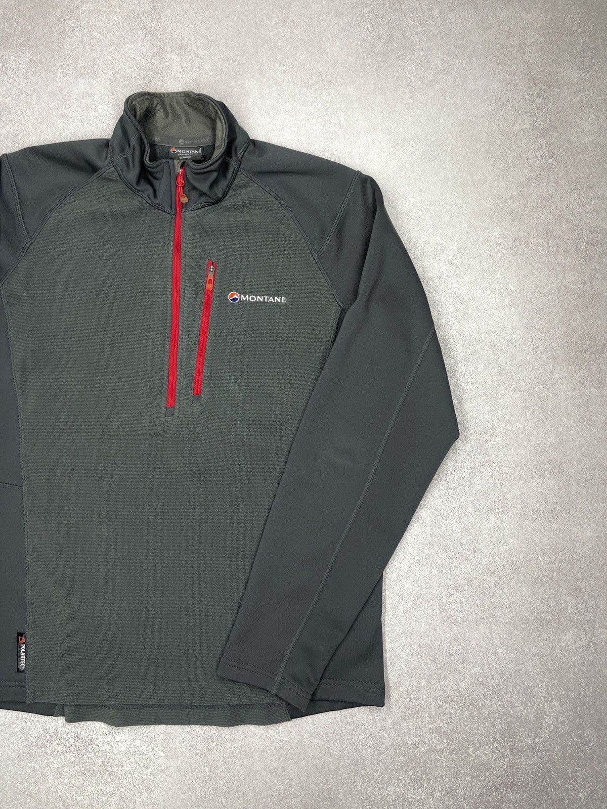Montane Mens Montane Half Zip Fleece Grey Polartec Outdoor Gorpcore Size US M / EU 48-50 / 2 - 3 Thumbnail