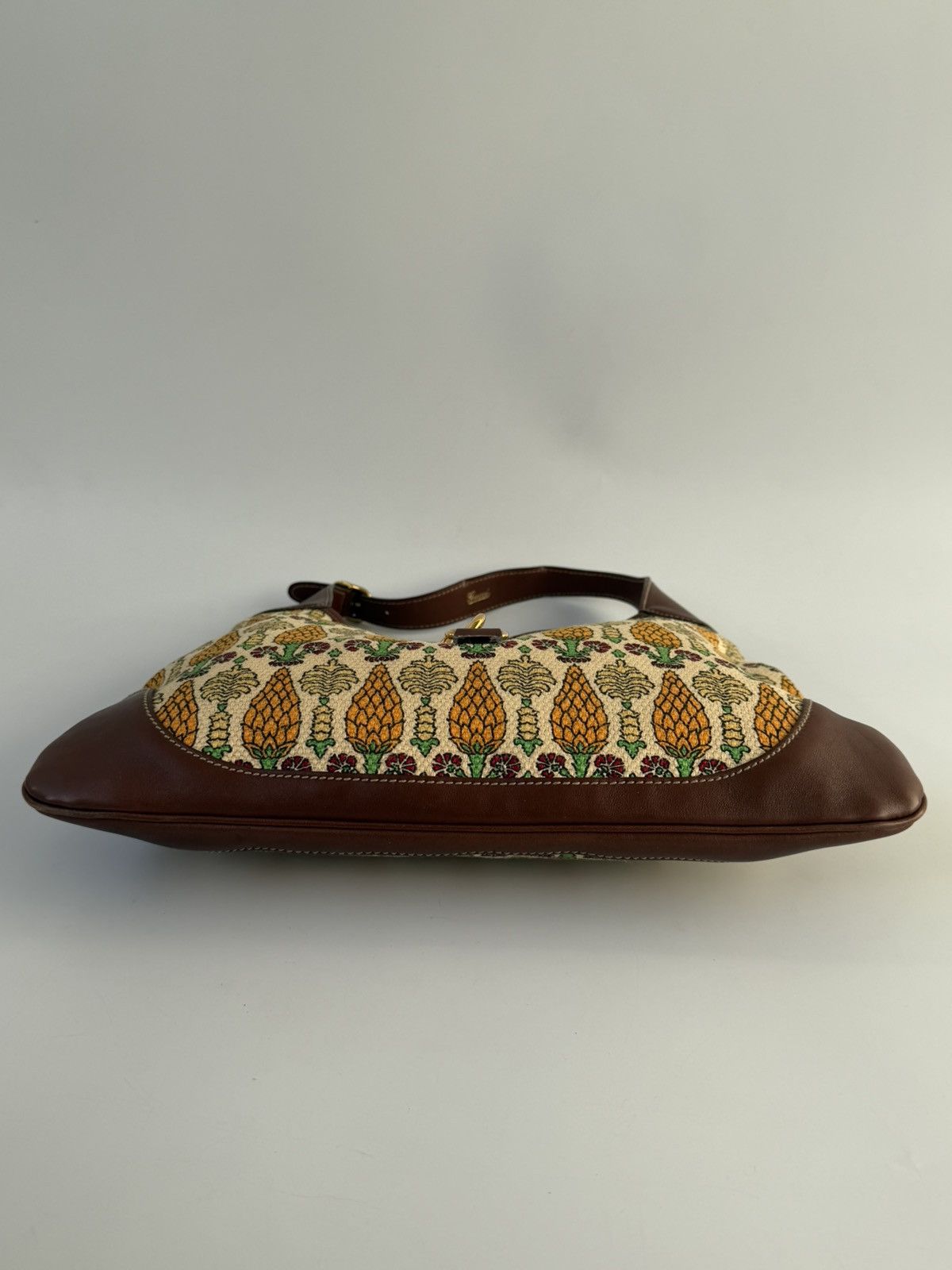 Gucci Gucci Jackie Pineapple Printed Canvas Hobo Bag Size ONE SIZE - 7 Thumbnail