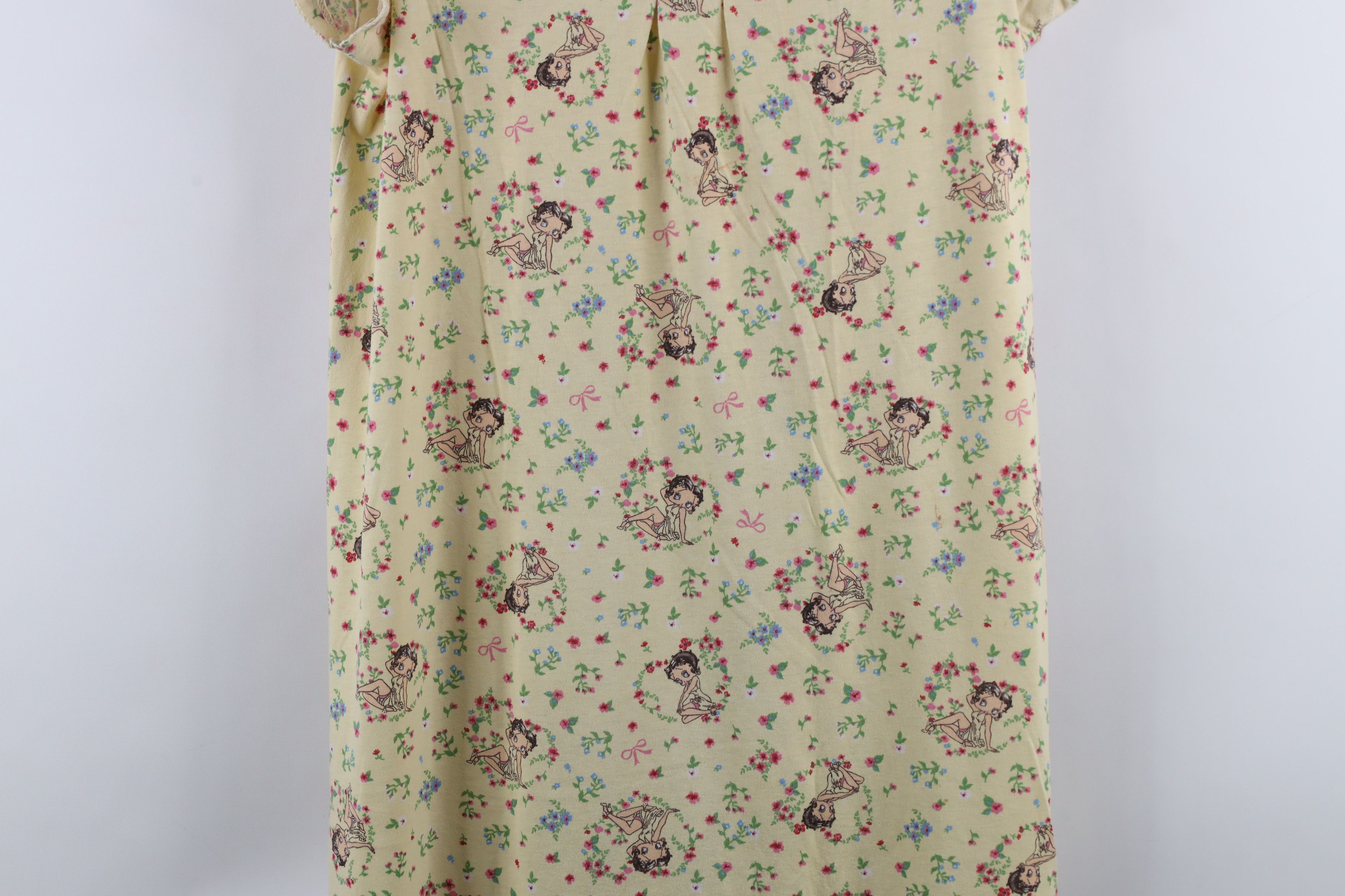 Vintage Vintage Betty Boop Womens Medium Flower Heart All Over Print Size M / US 6-8 / IT 42-44 - 3 Thumbnail