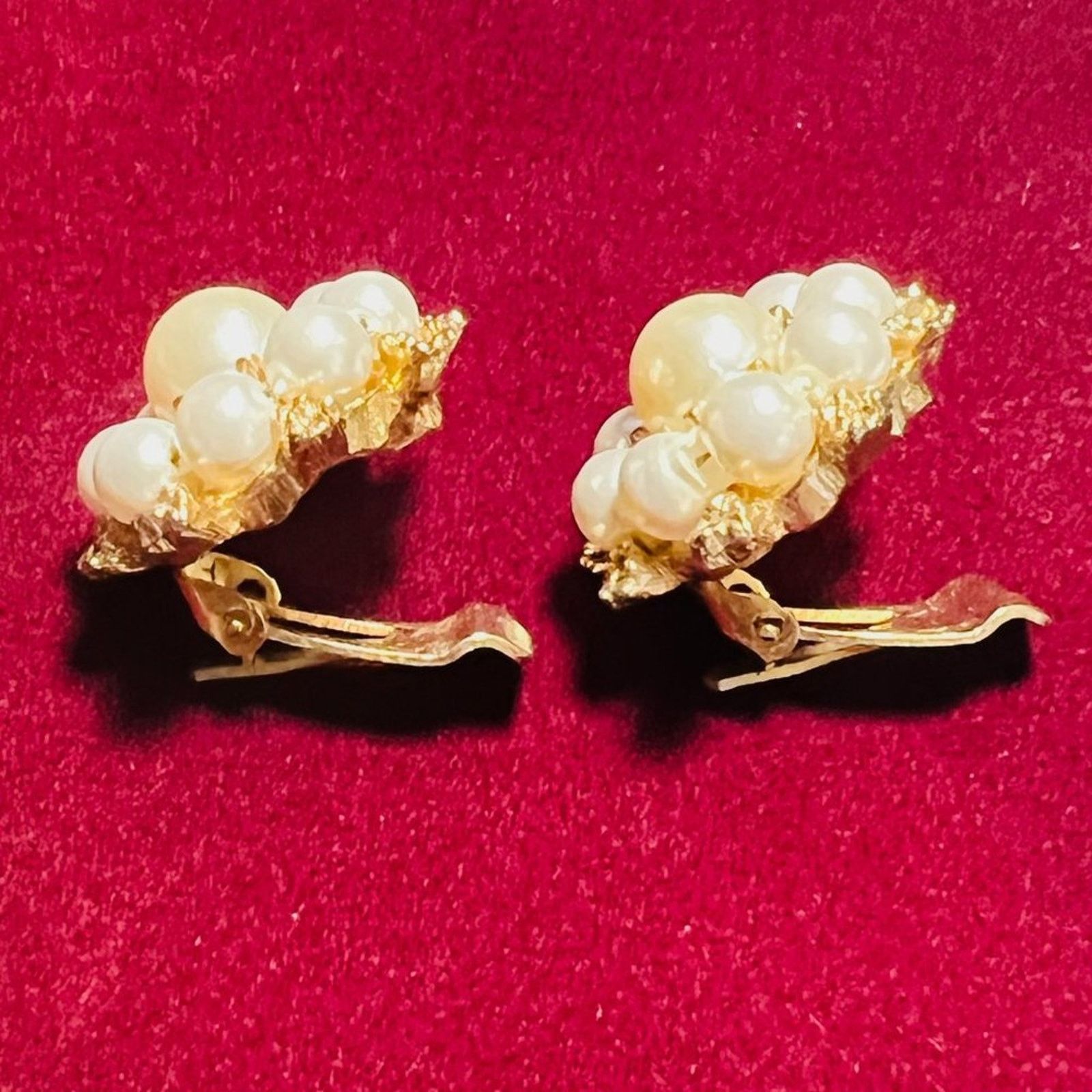 & Other Stories Vintage - Signed - Kramer Gold tone faux Pearl Earrings Size ONE SIZE - 3 Thumbnail