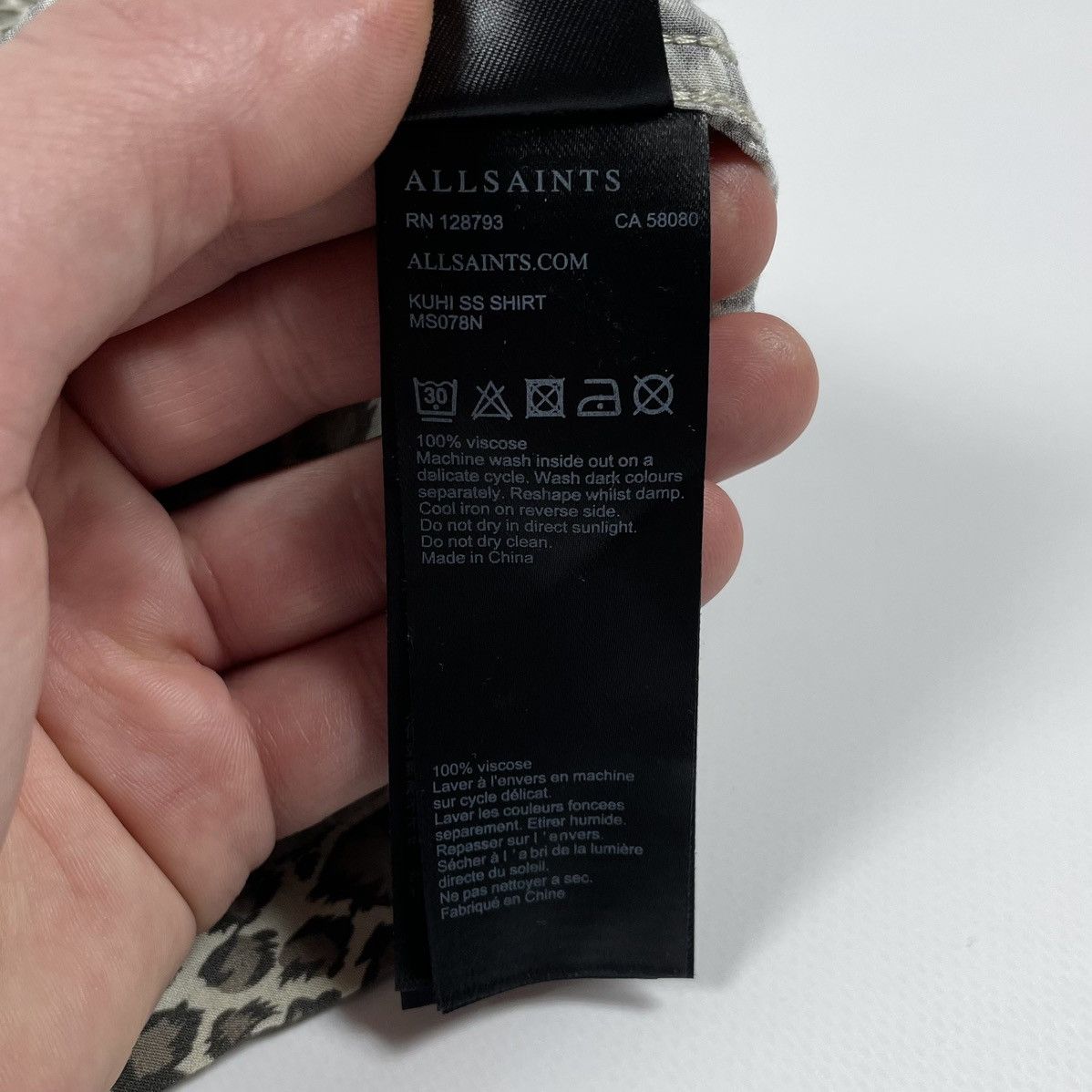 Allsaints Allsaints Kuhi Hawaiian Shirt Size US S / EU 44-46 / 1 - 9 Thumbnail