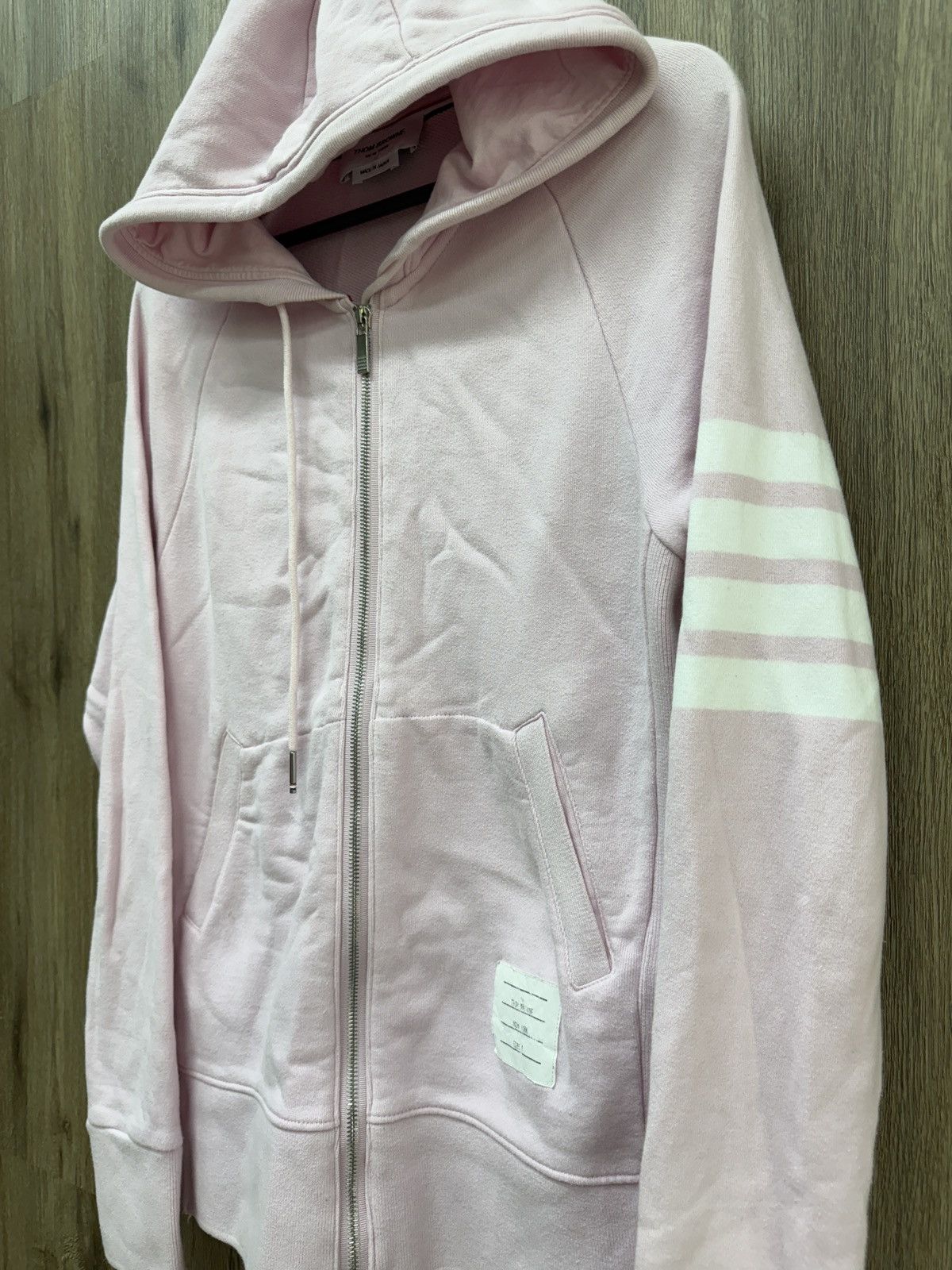 Thom Browne Thome Browne Pink Zip Up Hoodie Size US M / EU 48-50 / 2 - 4 Thumbnail