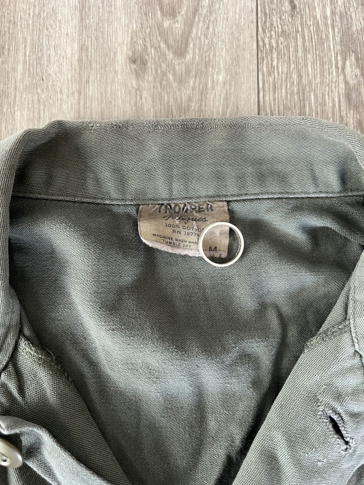 Japanese Brand × Vintage Vintage Military Trooper Button Up Shirt Size US S / EU 44-46 / 1 - 3 Thumbnail