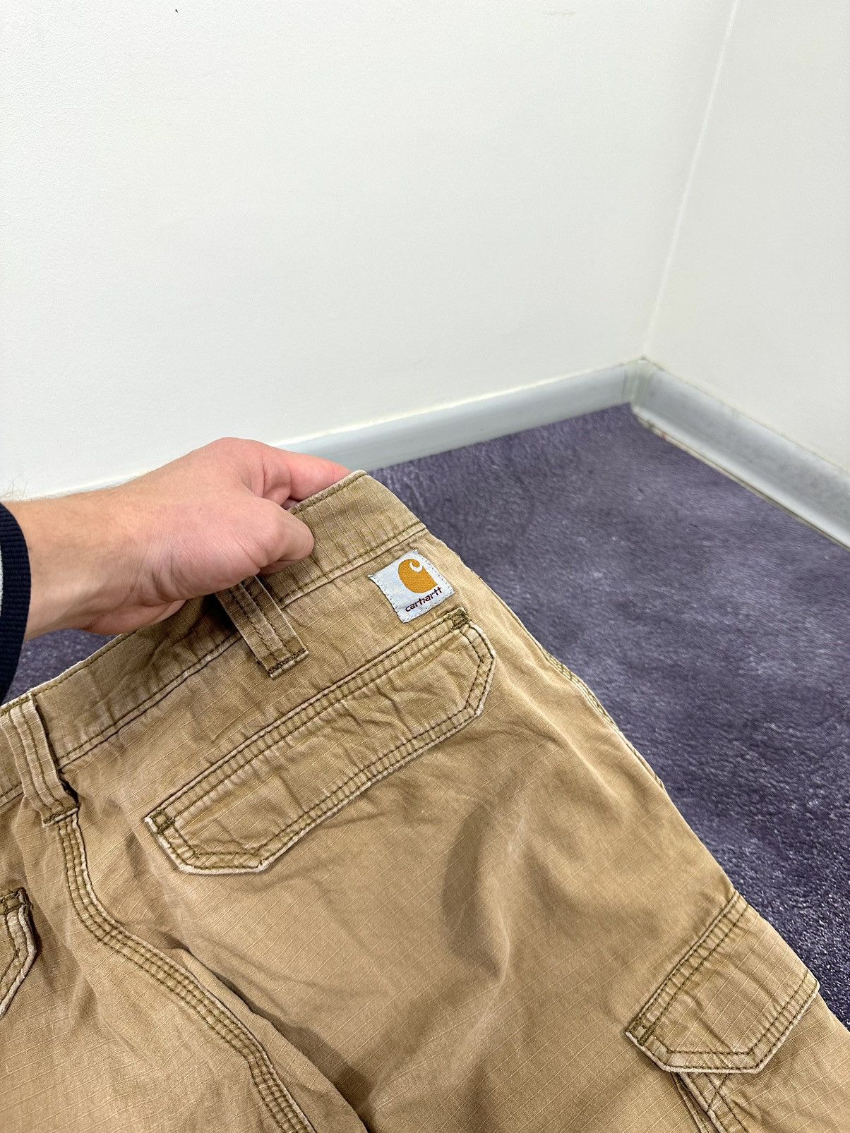 Carhartt Vintage Carhartt Cargo Carpenter USA Faded Work Y2K Pants Size US 38 / EU 54 - 6 Thumbnail