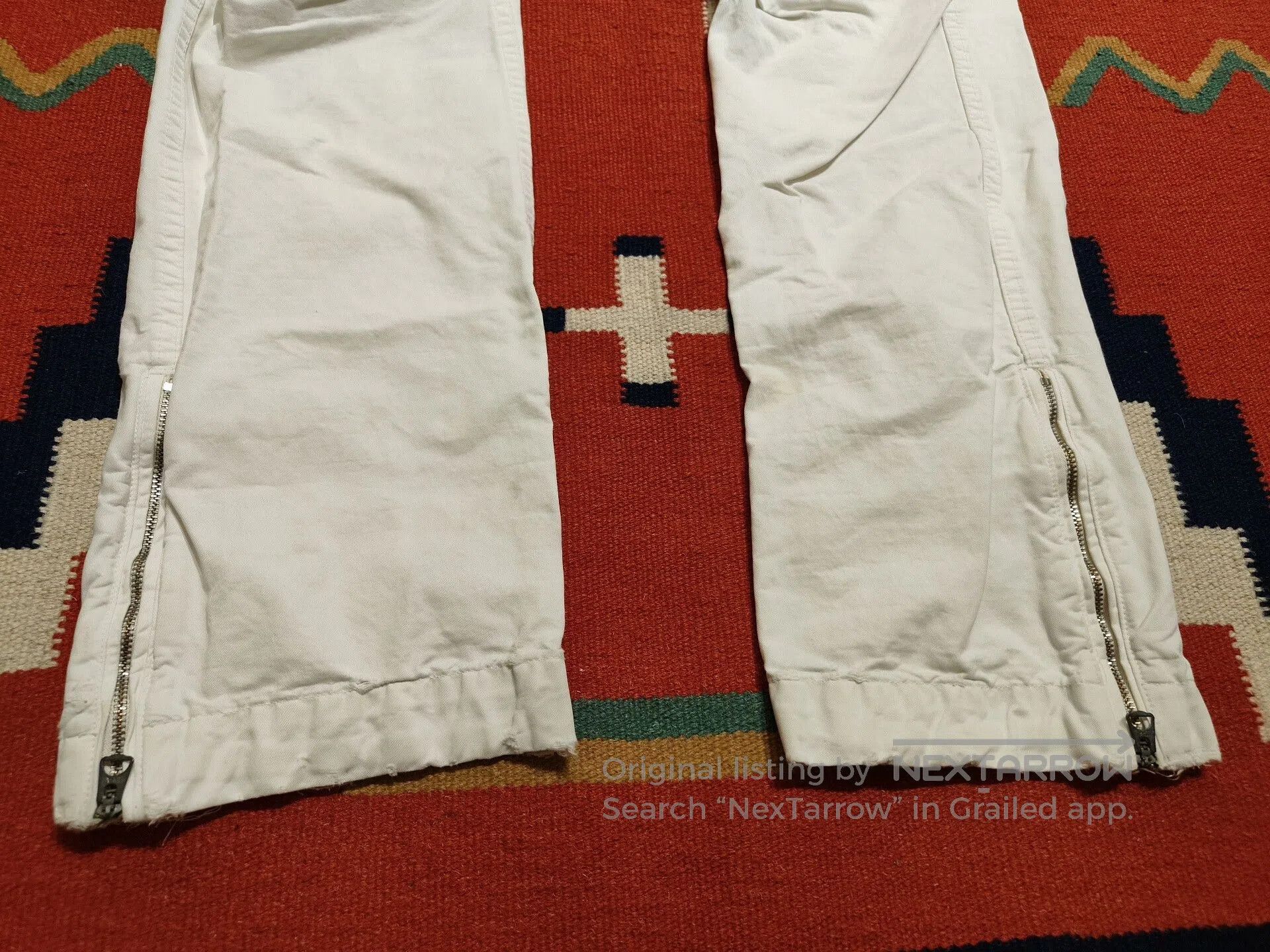 RRL Ralph Lauren RRL Vintage Style White Cargo Pants. Size US 32 / EU 48 - 4 Thumbnail