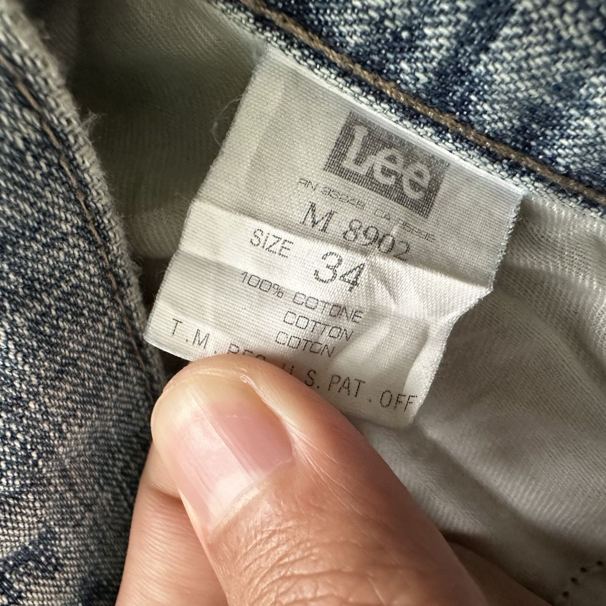 Japanese Brand W34 Vintage Lee Riders Faded Rusty Distressed Denim Jean Size US 34 / EU 50 - 9 Thumbnail