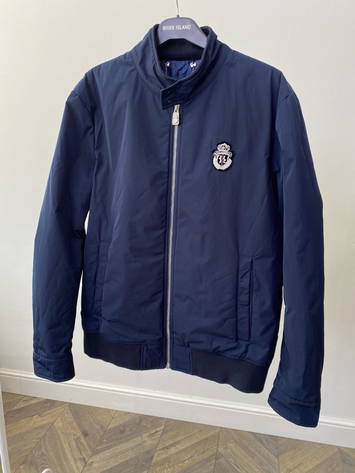 Billionaire Couture Billionaire Italian Couture Navy Blue Zip Jacket Crest Logo Size US M / EU 48-50 / 2 - 3 Thumbnail