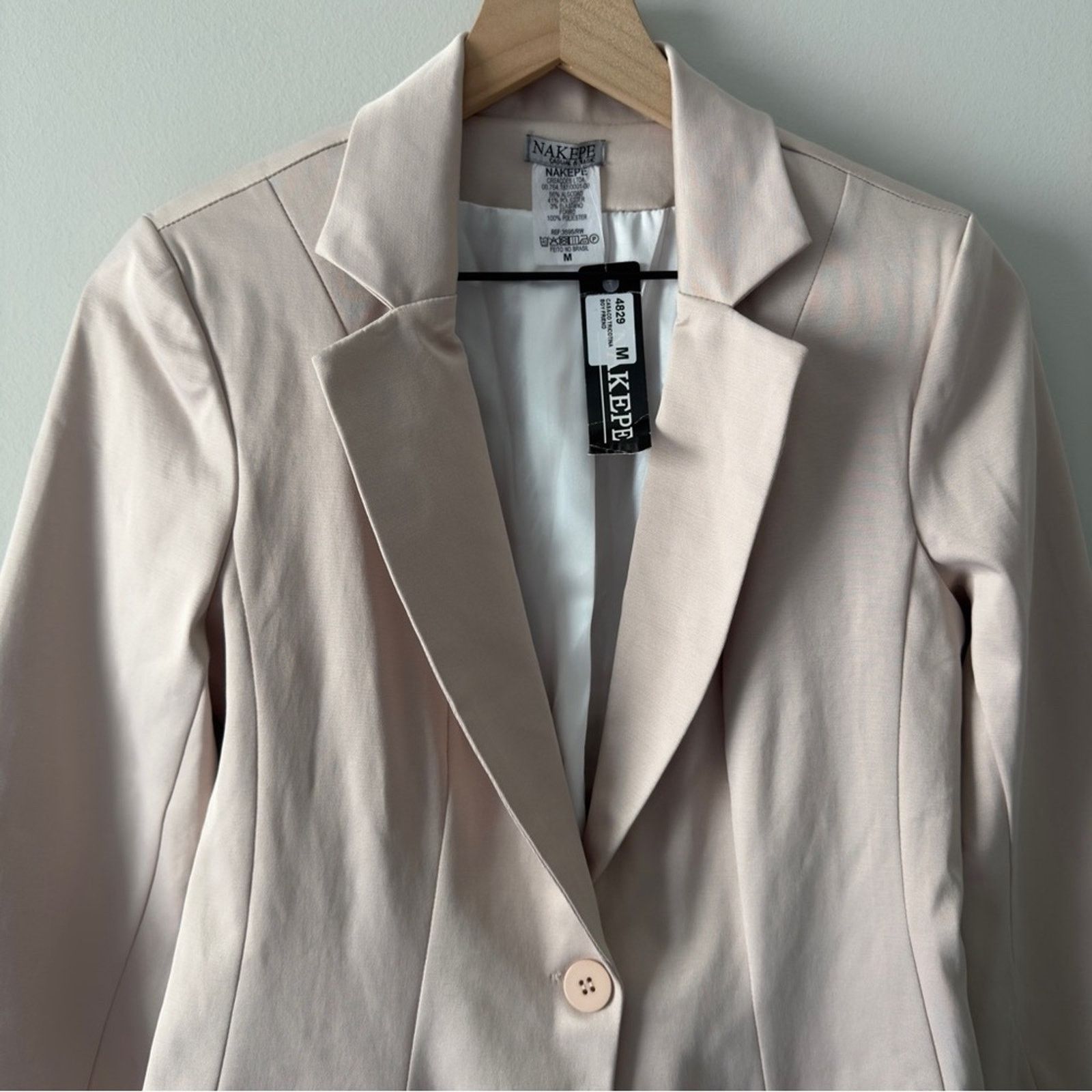 Other NWT Nakepe Blazer Single Button Front Long Sleeve Collar M Size M / US 6-8 / IT 42-44 - 4 Thumbnail