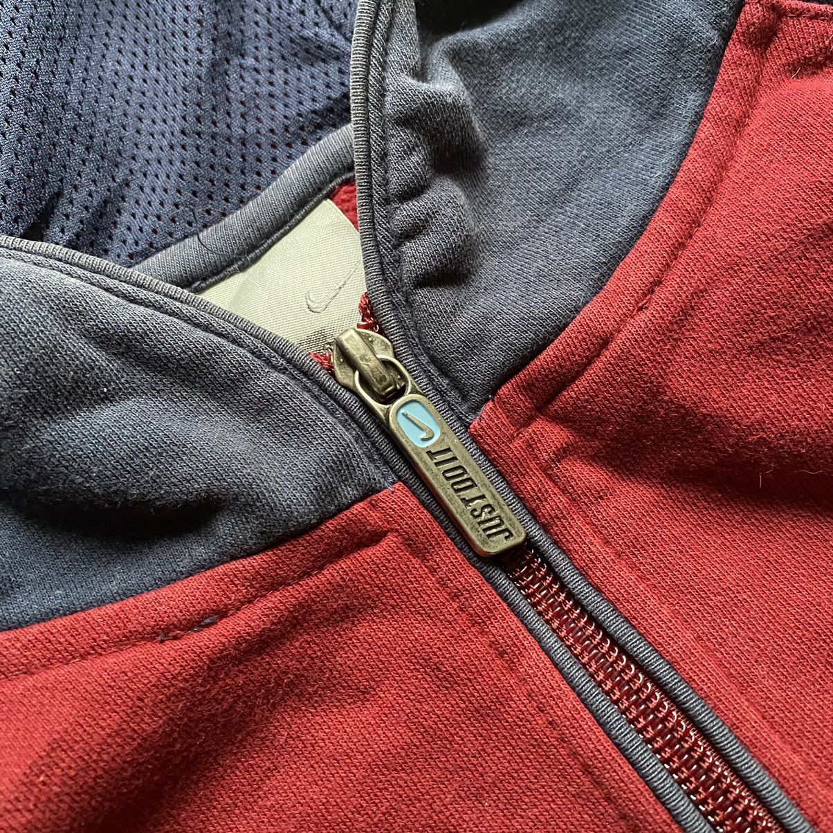 Nike Vintage 90s Zip Hoodie Nike Big Central Logo Streetwear y2k Size US L / EU 52-54 / 3 - 5 Thumbnail