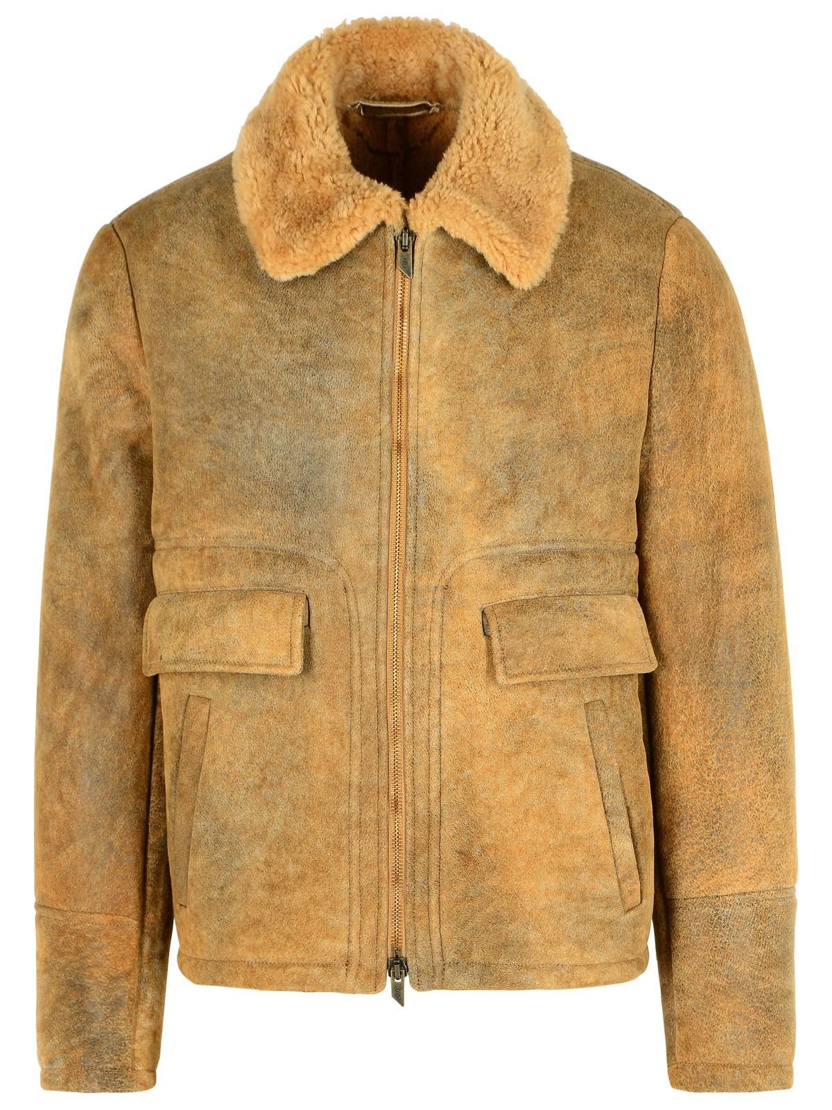Salvatore Santoro SALVATORE SANTORO Camel Leather Jacket Size US XXL / EU 58 / 5 - 1 Thumbnail