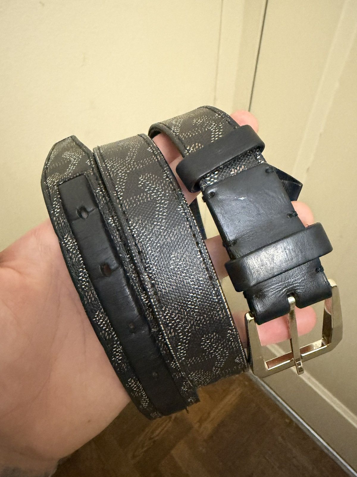Goyard Black Goyard Monogram Belt Size 90 Size ONE SIZE - 4 Thumbnail