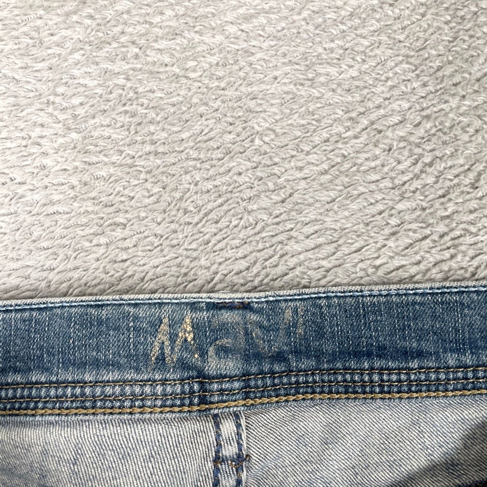 Vintage Mavi Zoe Low Rise Bootcut Jeans Womens 31x32 Blue Denim Y2K Retro 2000s Size 24" / US 00 / IT 34 - 5 Thumbnail